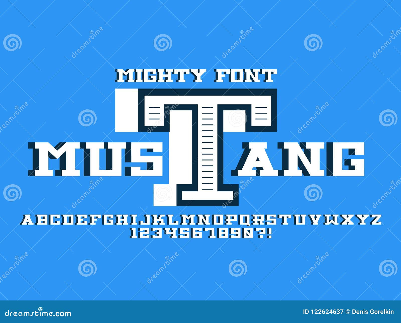 Wallpaper #MXNmhI4BFI5NbQksyR0i26 Mustang Bold Volume Font Stock Vector Illustration of Graphic 122624637