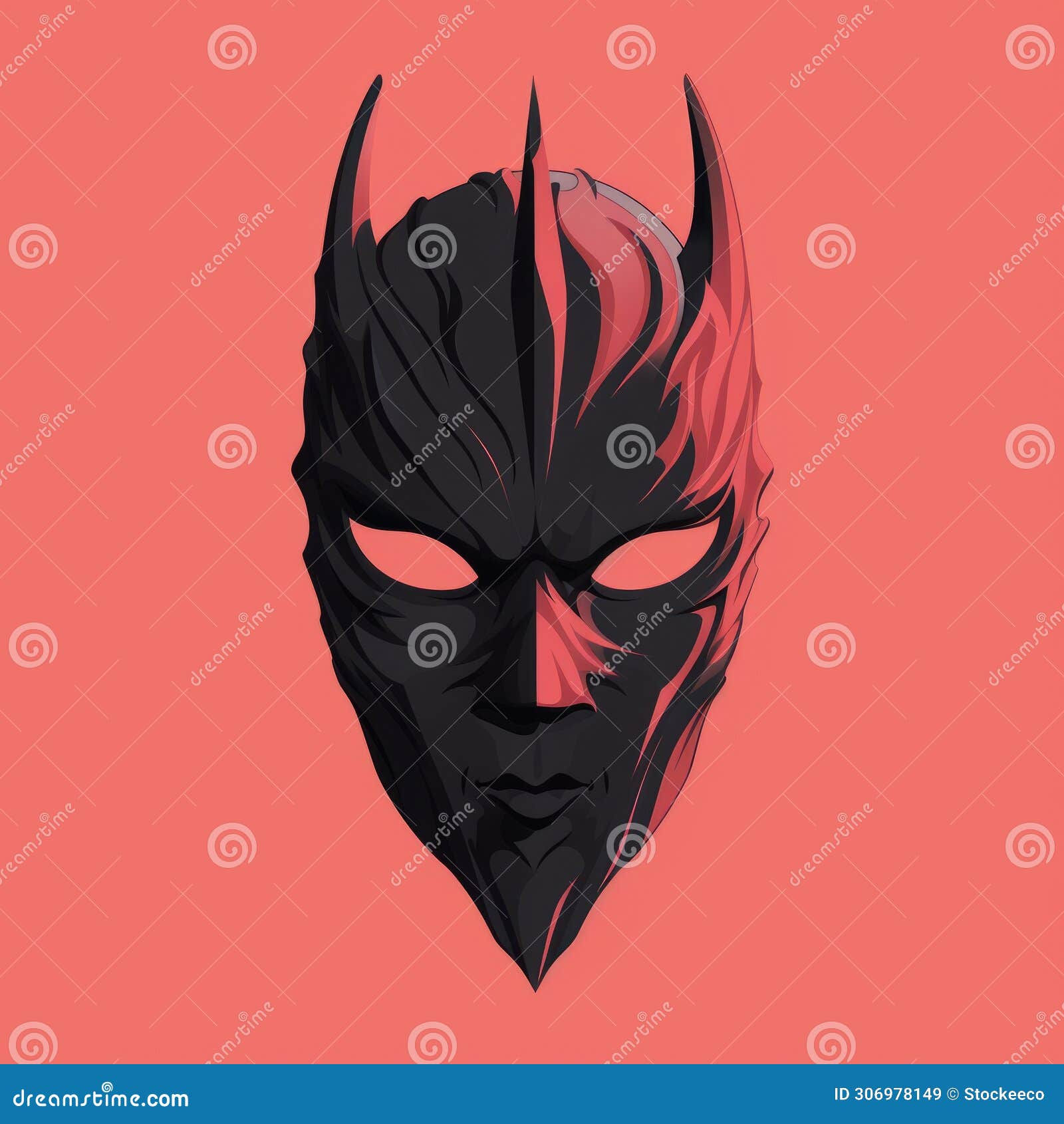Wallpaper #C8m6j5cB-VVLIetluWyc78 Minimalist Black Batman Mask Vector Illustration in Medieval Inspired