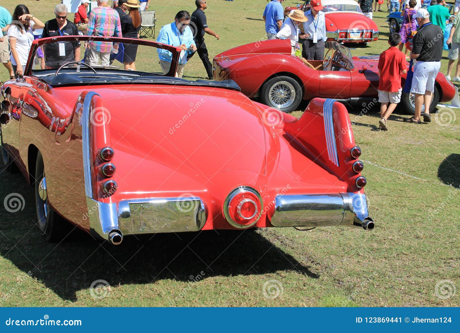 Wallpaper #Gmeo-ZIBSpphPi3-zo4L244 Rear Details Rare German Car with Tailfins Editorial Photo Image of