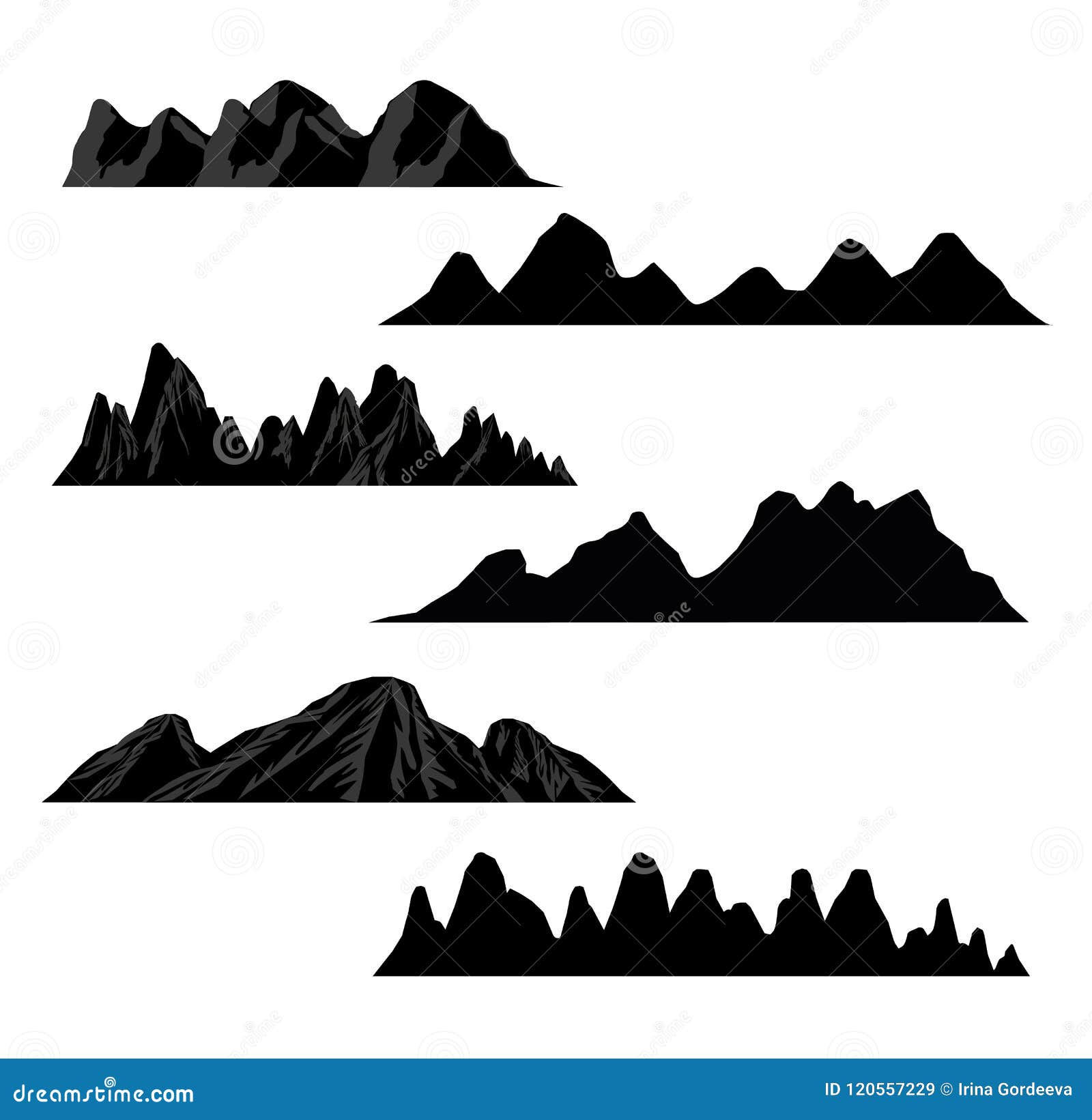 Wallpaper #x--qS5MBMN-XEVvVnztn91 Mountain Silhouettes Overlook Vector Rocky Hills Terrain Vector