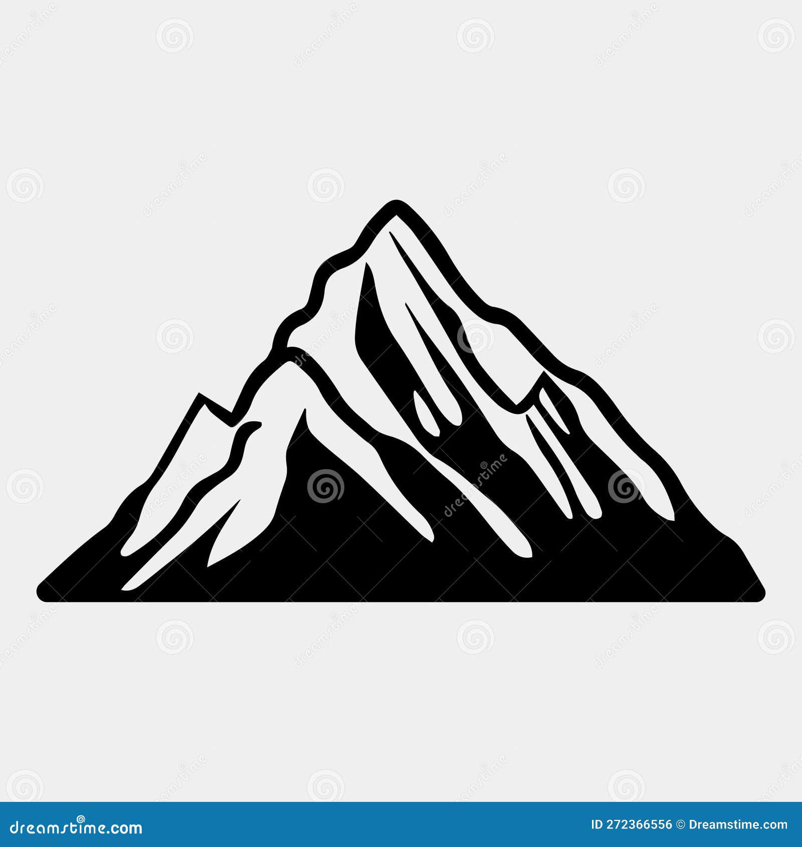 Wallpaper #x--qS5MBMN-XEVvVnztn30 Mountain Silhouette Vector Icon Rocky Peaks Mountains Ranges Black