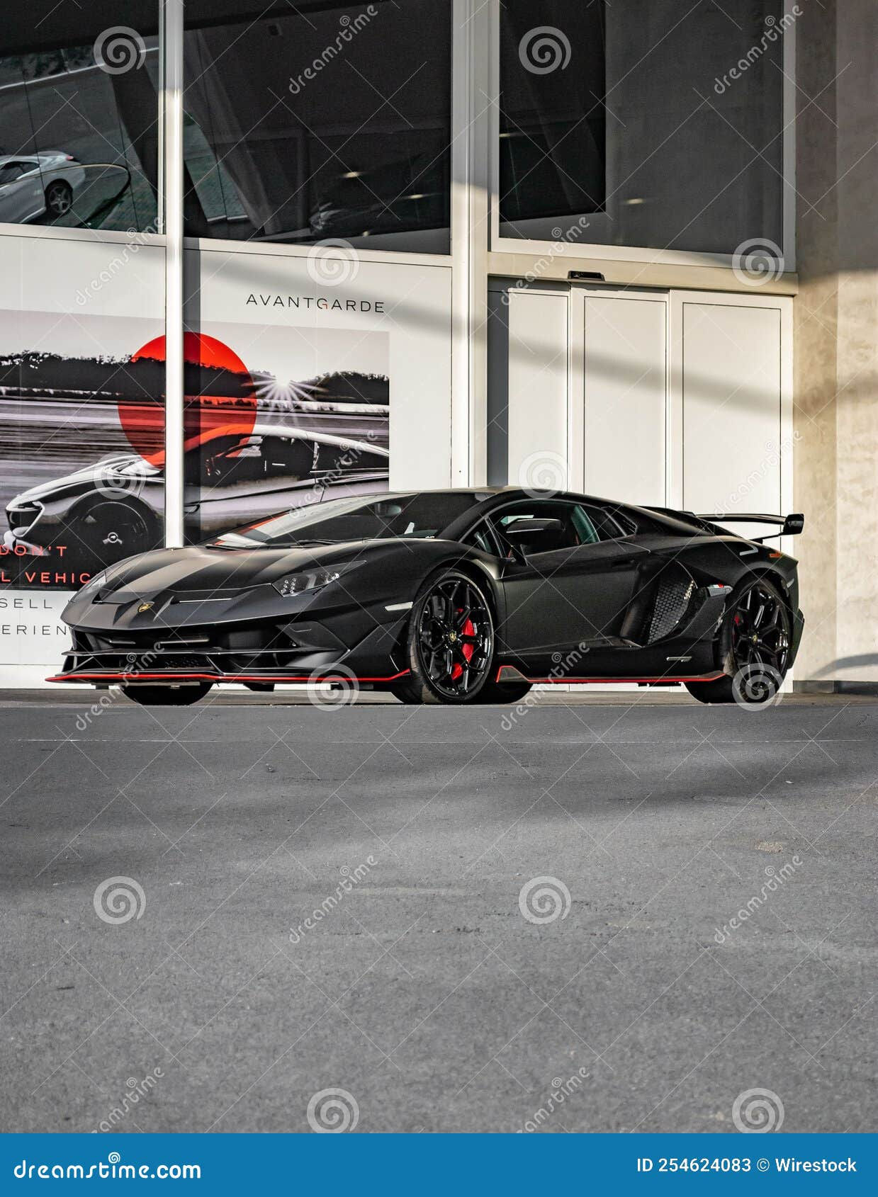 Wallpaper #9v9Qa5MB3lSXT3zUyeej135 Matt Black Lamborghini Aventador SVJ Luxuswagen Redaktionelles