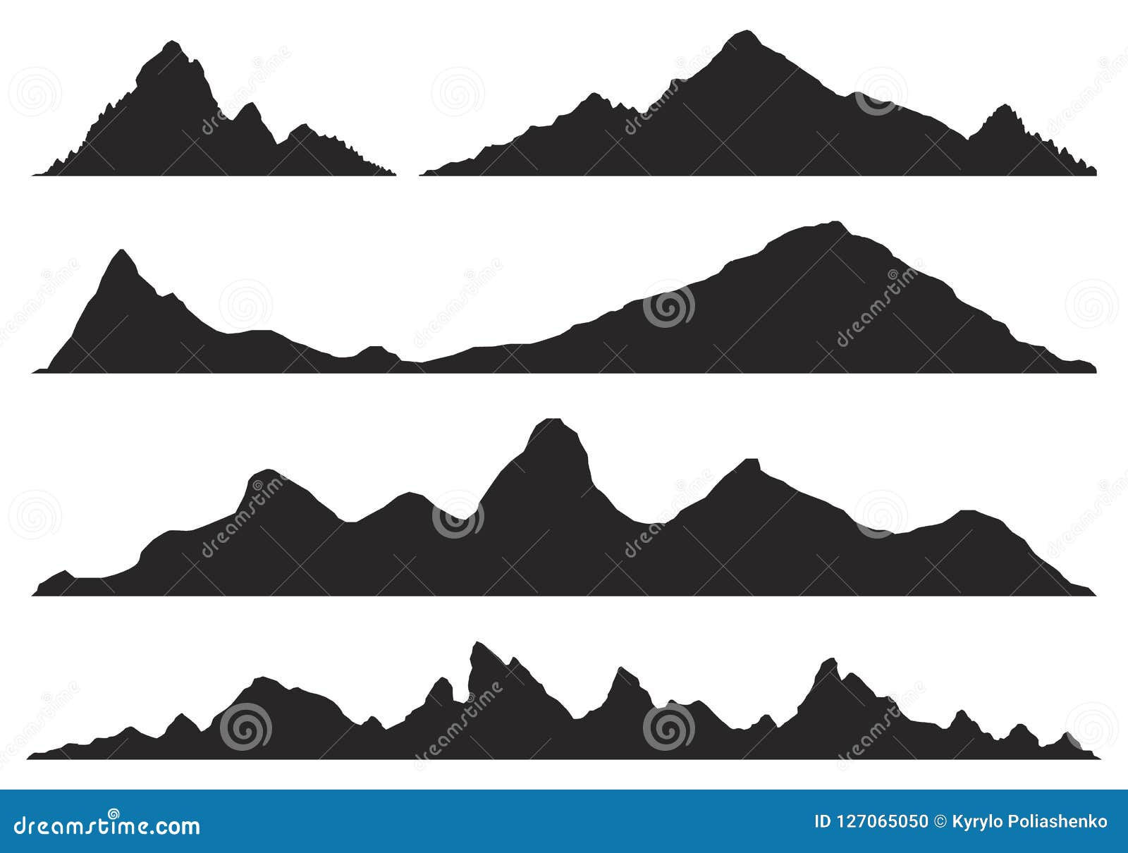 Wallpaper #x--qS5MBMN-XEVvVnztn126 Mountains Silhouettes Vector Stock Vector Illustration of Ridge