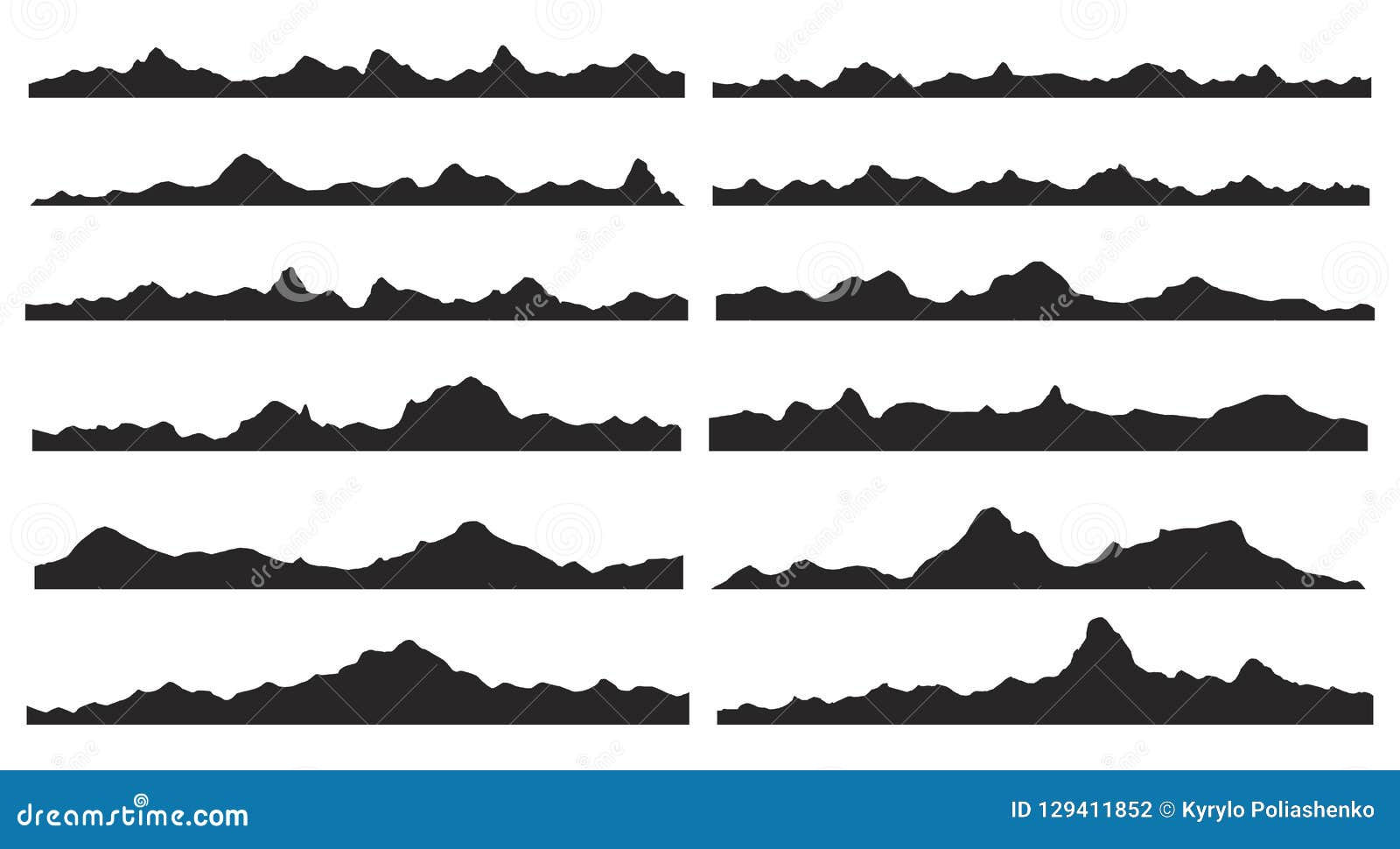 Wallpaper #x--qS5MBMN-XEVvVnztn150 Mountains Silhouettes Vector Stock Vector Illustration of Design