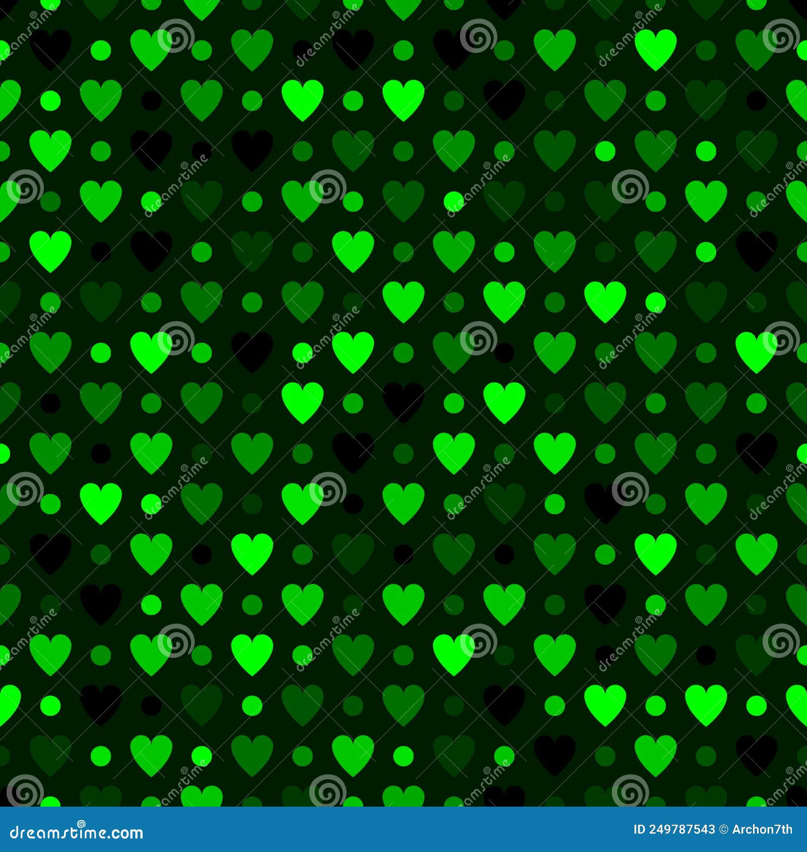 Wallpaper #Tmd395IBSpphPi3-tobx7 Mosaic Green Heart Pattern Decorative Vector Texture for Valentines