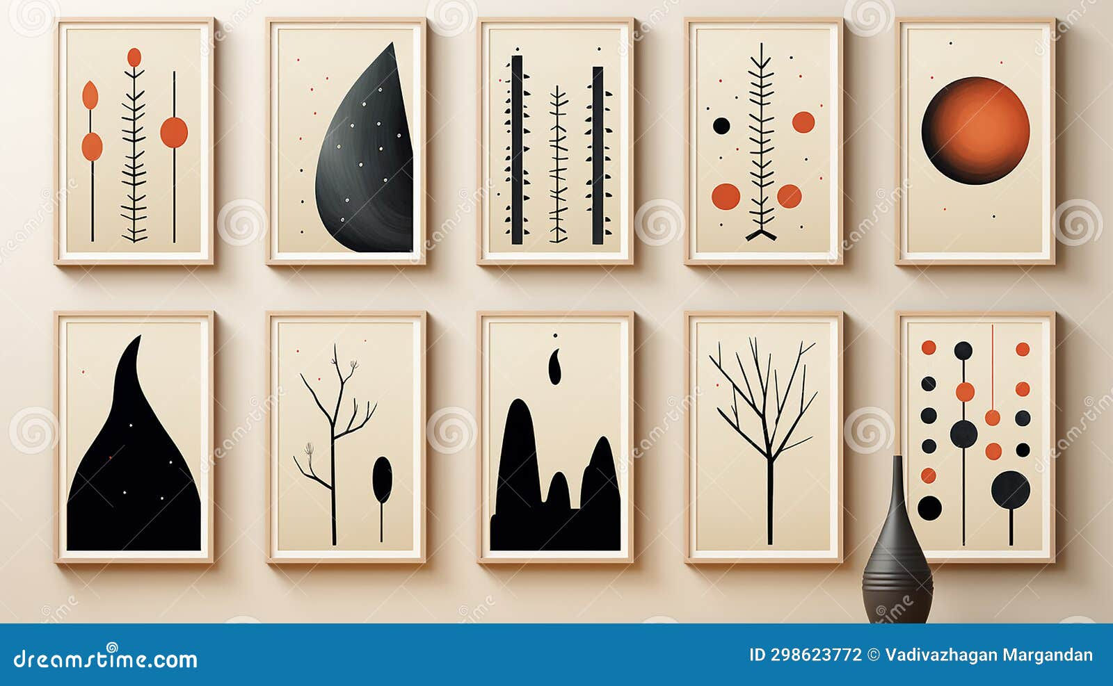 Wallpaper #_wM6Y5MBpyOg8YnEo9Sb55 Modern Vector Art Print Collection Stock Illustration Illustration of
