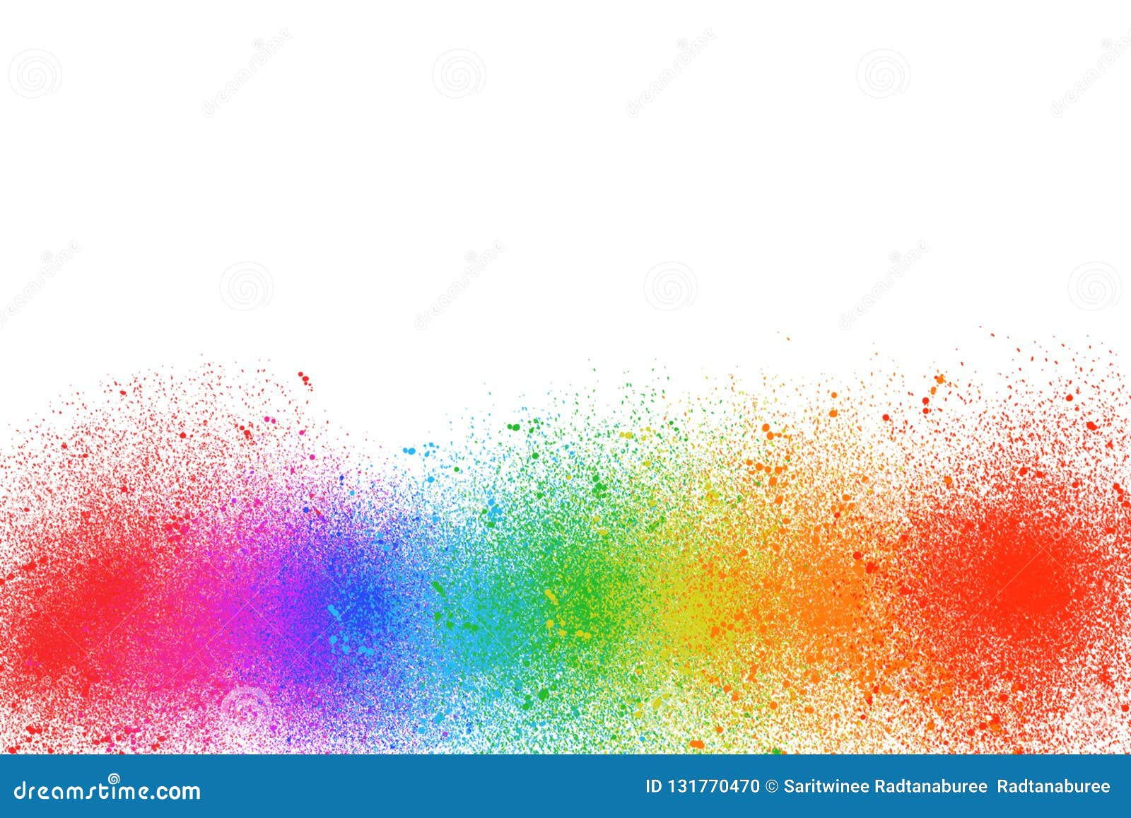 Wallpaper #fmcp65IBSpphPi3-I0r2350 Multi Color Paint is a Rainbow on a White Background Stock Photo