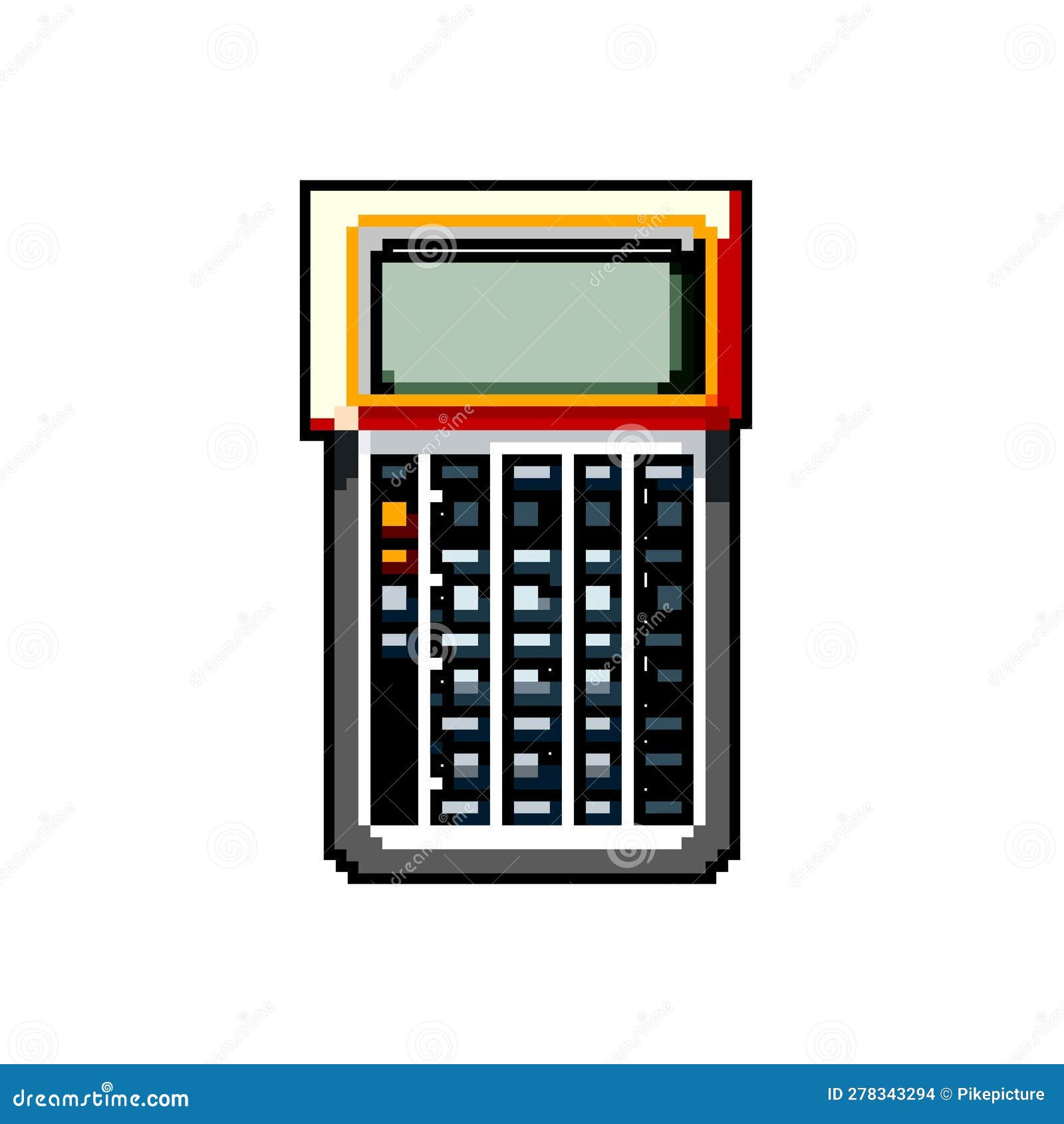 Wallpaper #XmepBpMBSpphPi3-QcIQ21 Math Calculator Device Game Pixel Art Vector Illustration Stock Vector