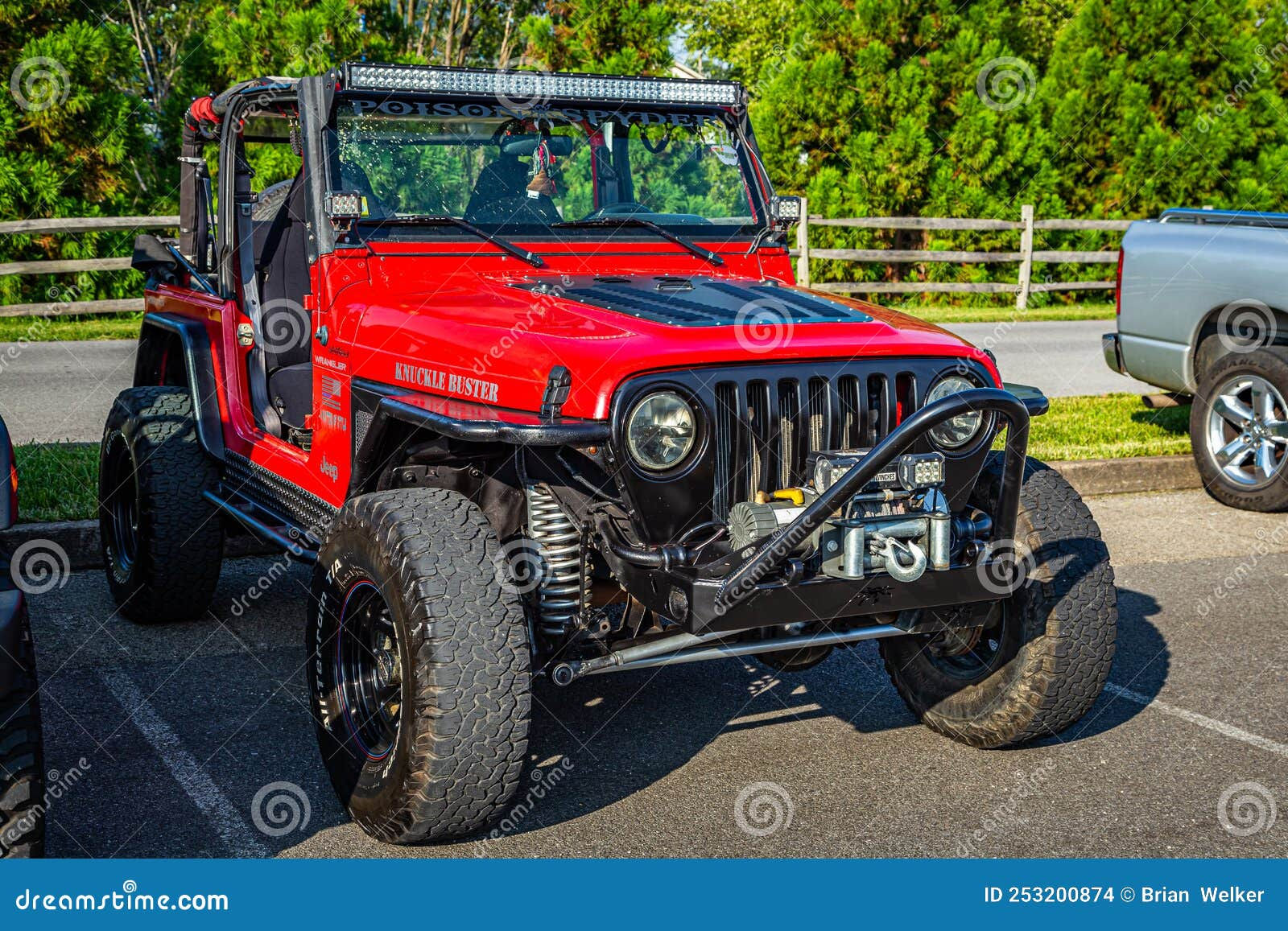 Wallpaper #xf84aJMB3lSXT3zU8-Pa255 Modified Jeep Wrangler Tj Sport Softtop Editorial Stock Image Image