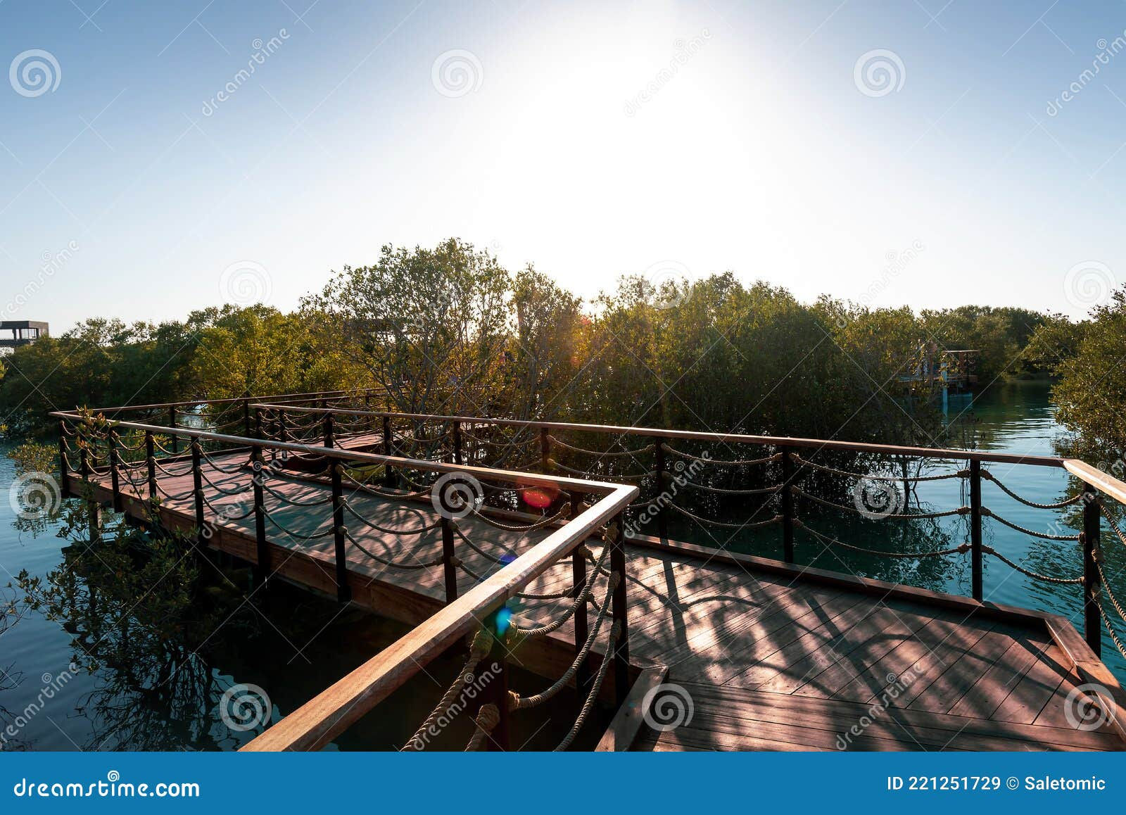 Wallpaper #133V844Bnwiau_P66w1T34 Mangrove Walk Public Park in Jubail Island Abu Dhabi Uae Stock Image