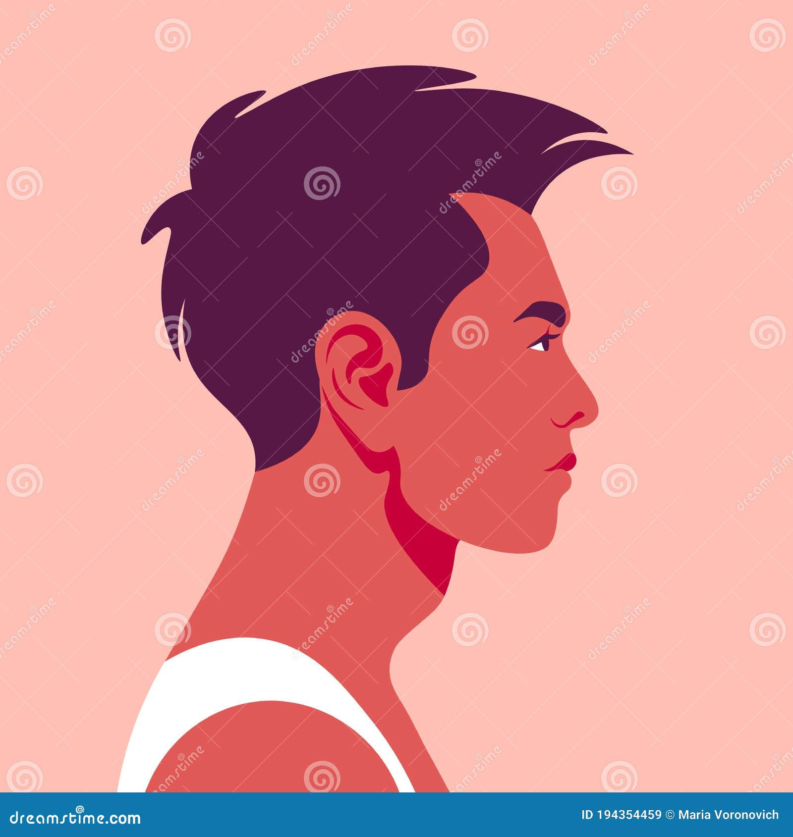 Wallpaper #fULzPJMBOBpx0NhmUcKW285 Male Face in Profile Asian Guys Head Side View Avatar Cartoon Vector