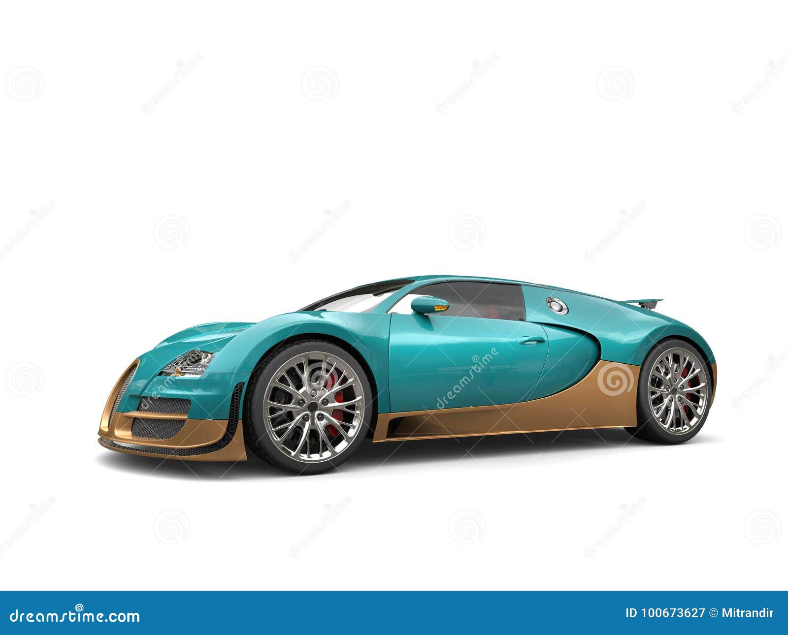 Wallpaper #gGeK55IBSpphPi3-Ajjr75 Metallic Dark Cyan Modern Super Sports Car with Golden Details Studio