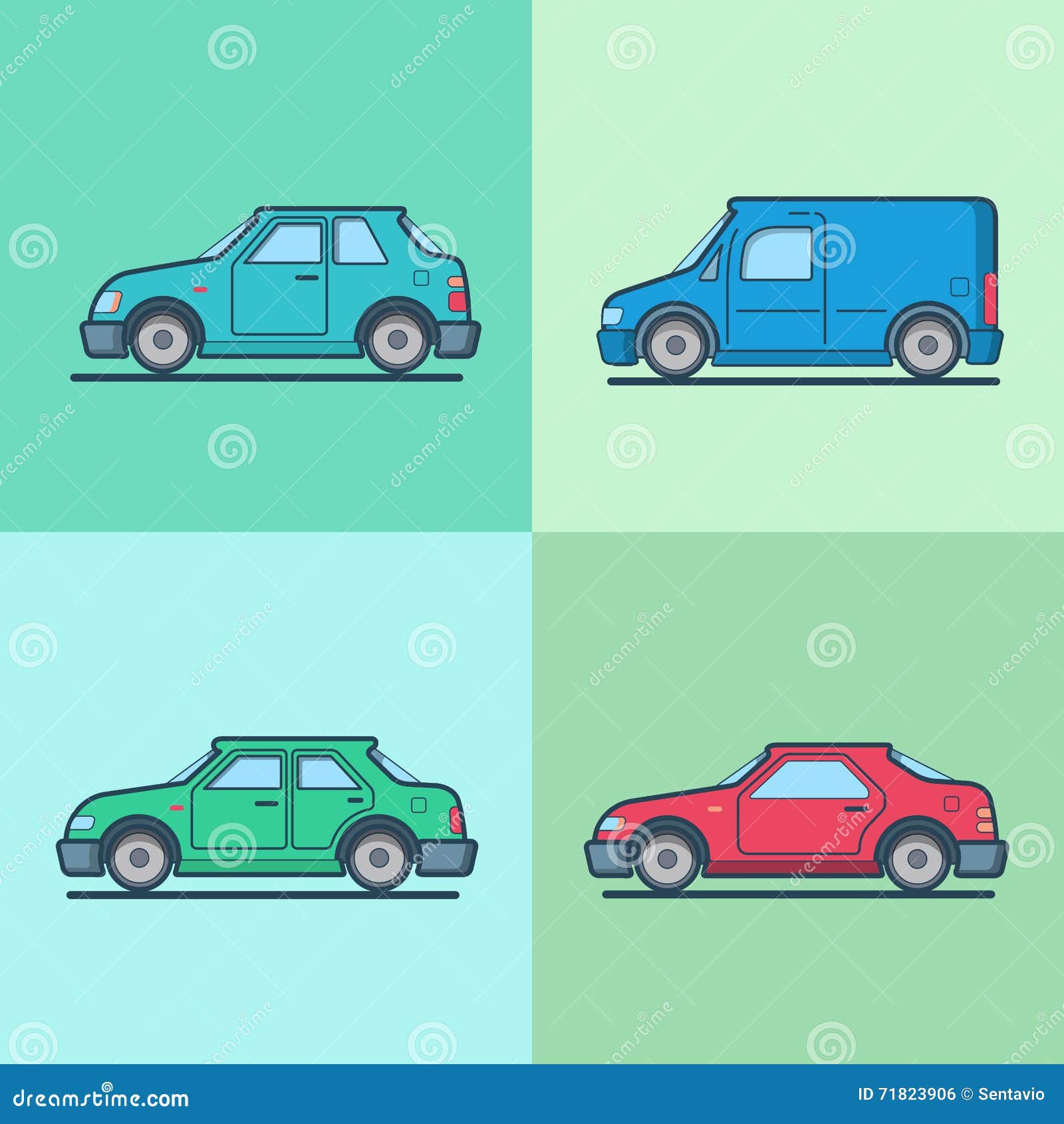 Wallpaper #BWgyGJMBSpphPi3-gxIM201 Motor Passenger Car Van Sportscar Sedan Hatchback Stock Vector