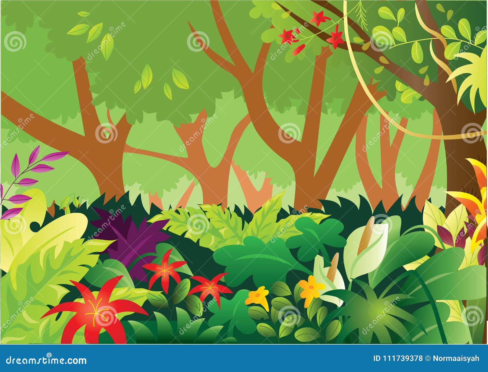 Wallpaper #gXfEJ5MB-pgBXx60hqcW190 Tropical Rain Forest Vector Illustration Stock Vector Illustration of