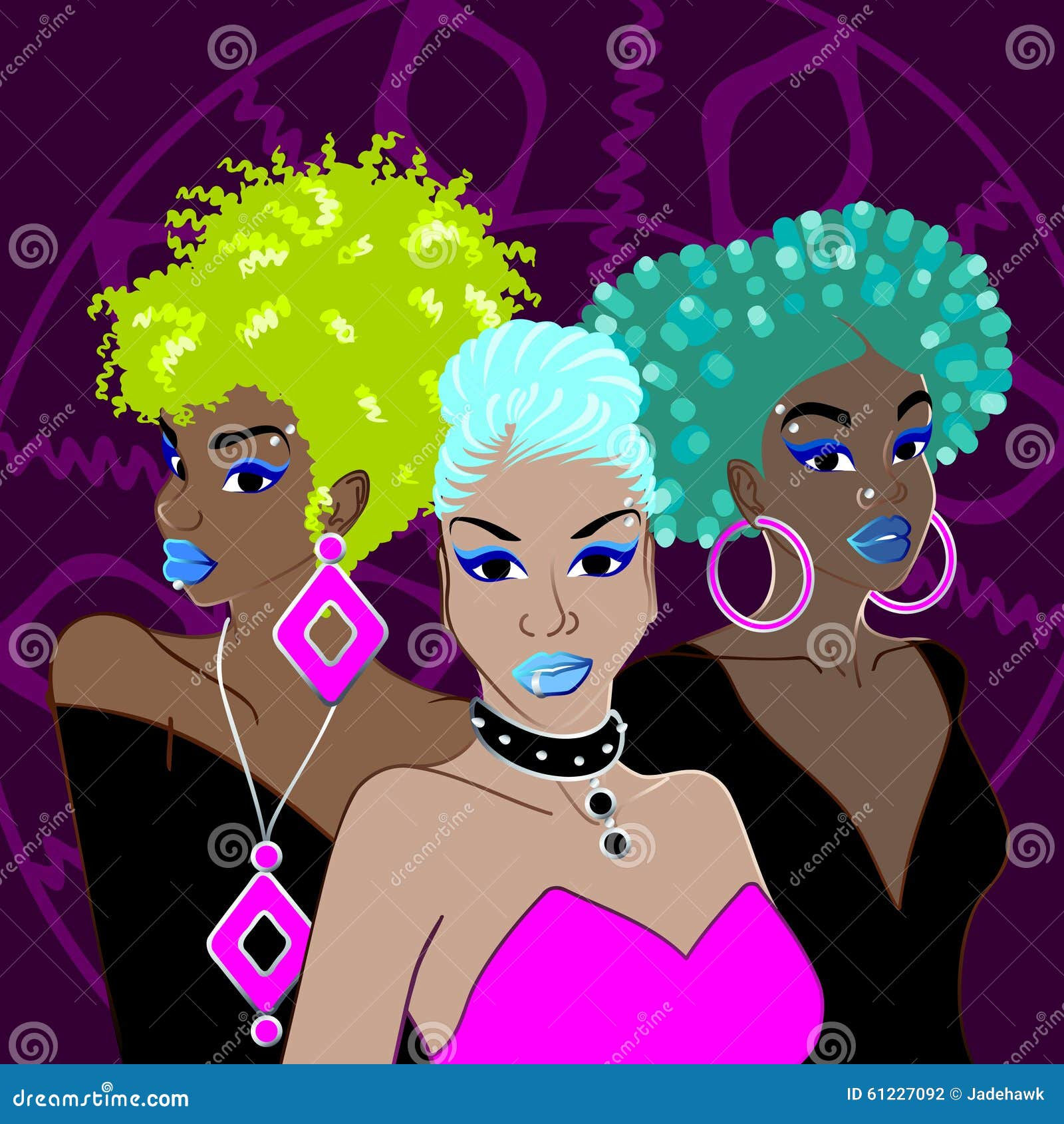 Wallpaper #59e9f Cartoon Punk Rock Hair 12381474 Vector Art at Vecteezy