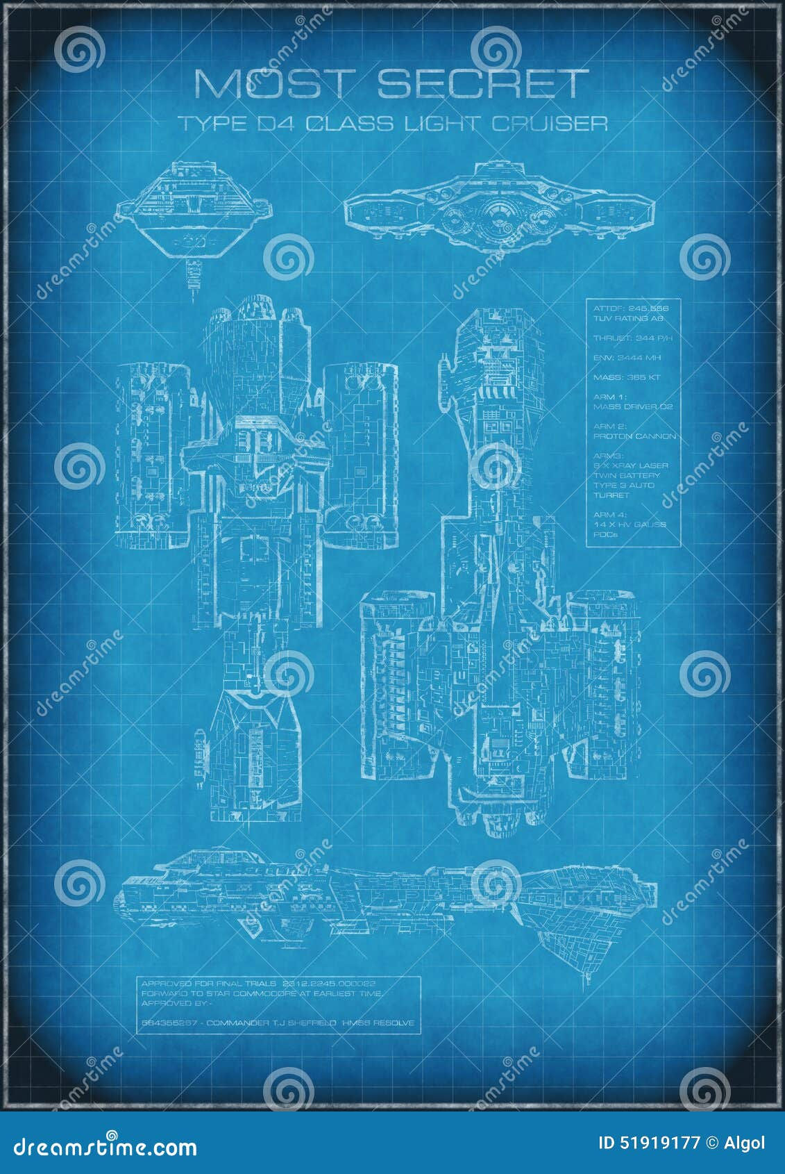 Wallpaper #H2huGZMBSpphPi3-FBdI17 Top Secret Spaceship Blueprint with Text Stock Illustration