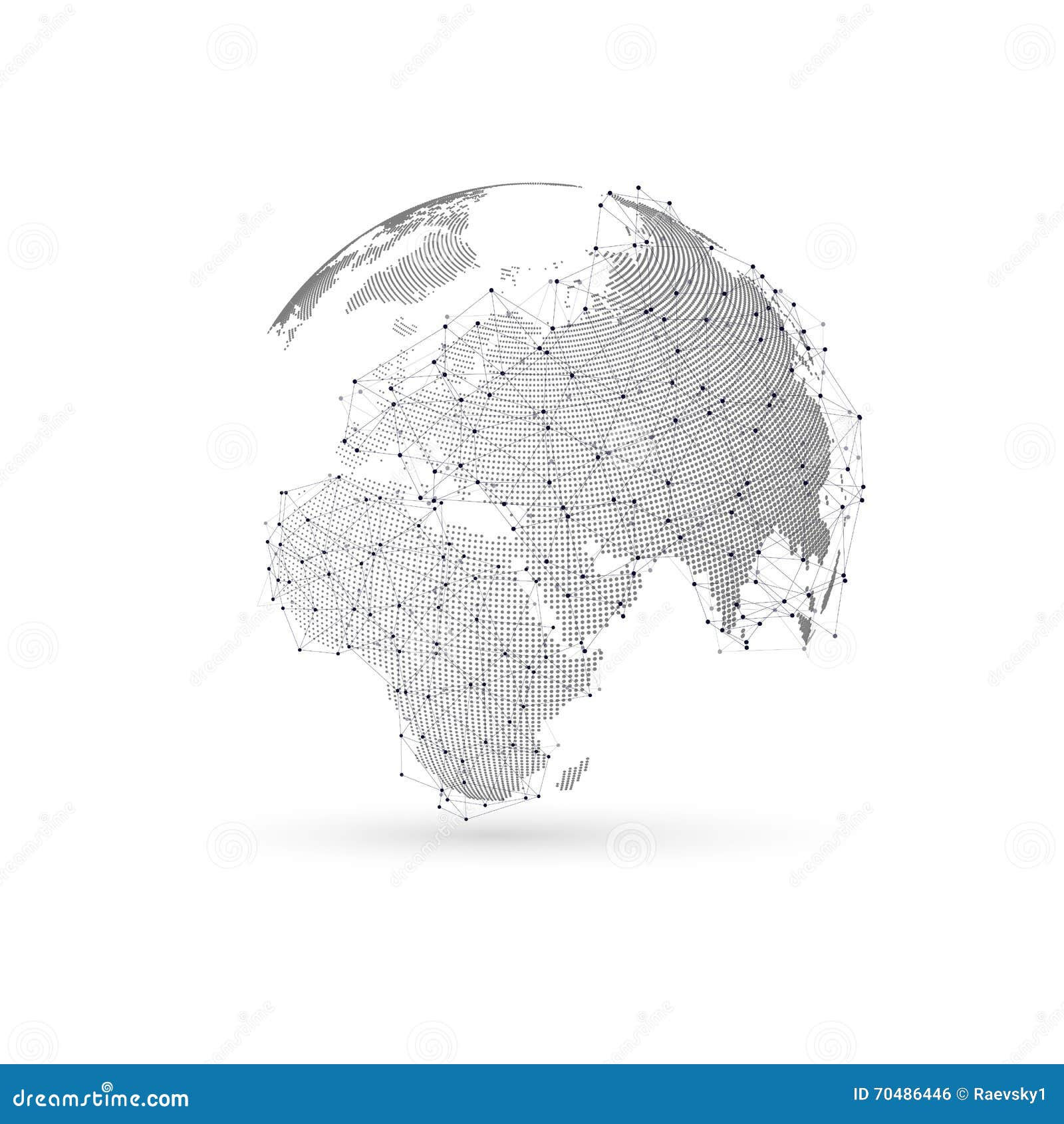 Wallpaper #BGcT6pIBSpphPi3-TUVE152 Three Dimensional Dotted World Globe with Abstract Construction and