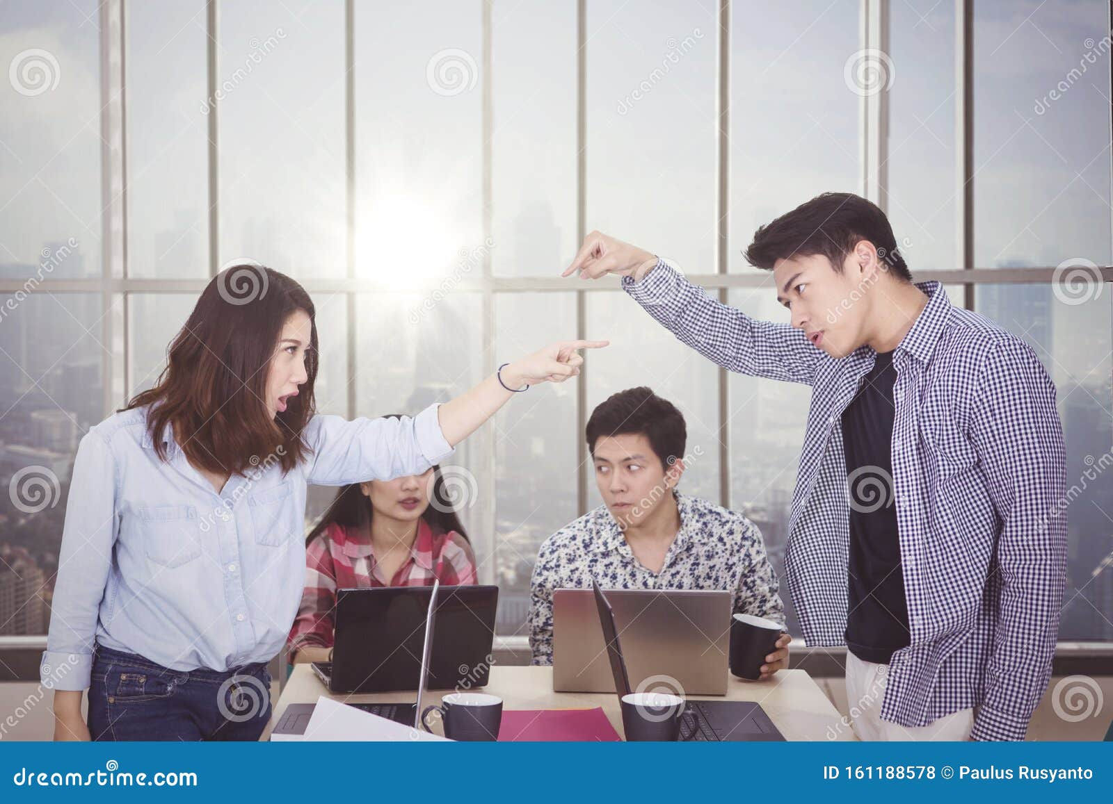 Wallpaper #1Gc0CJMBSpphPi3-gckF61 Two Angry Workers Pointing Each Other in Meeting Stock Photo Image of