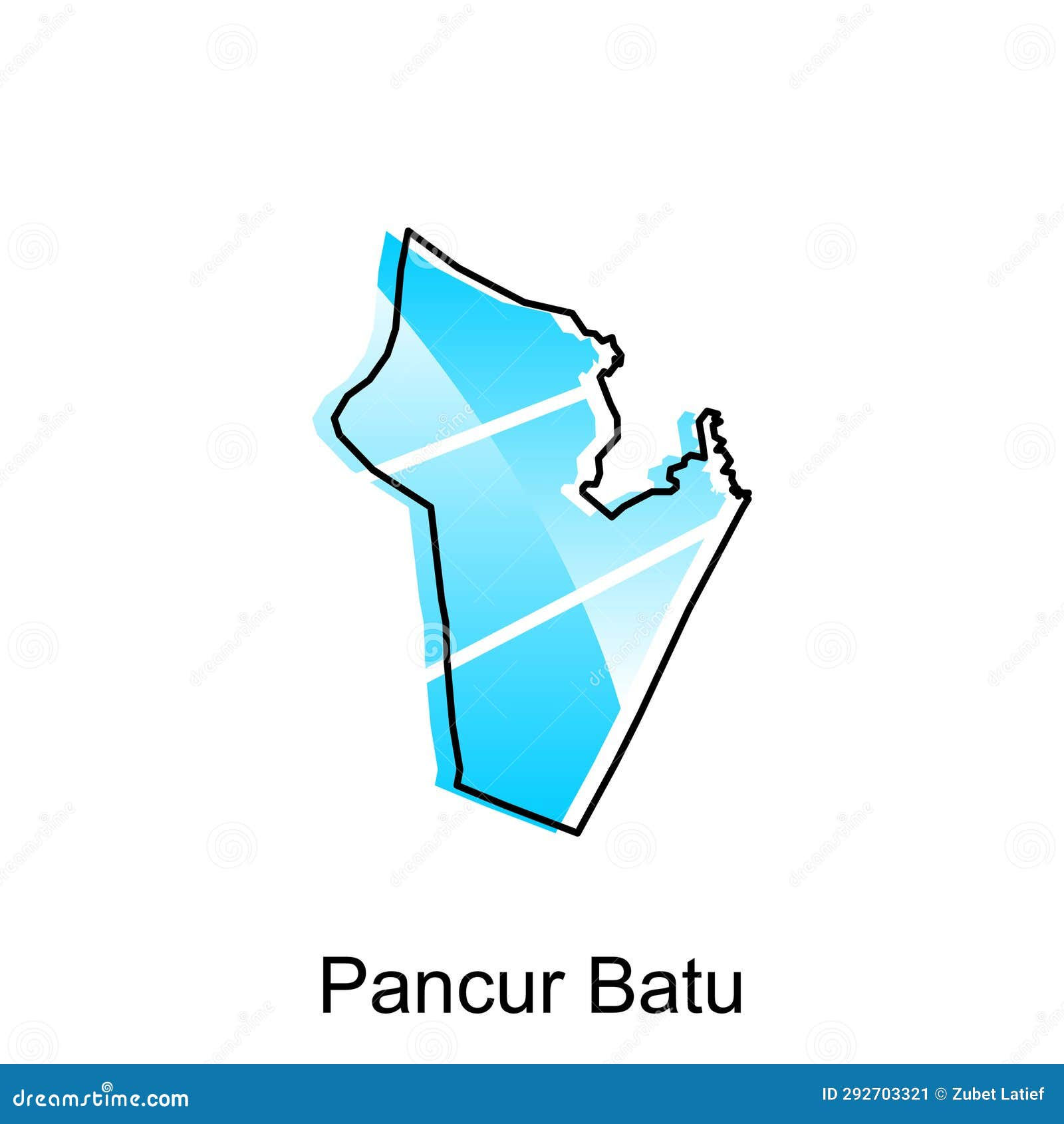 Wallpaper #0Gc9D5MBSpphPi3-me0t333 High Detailed Vector Map of Pancur Batu City Modern Outline Logo