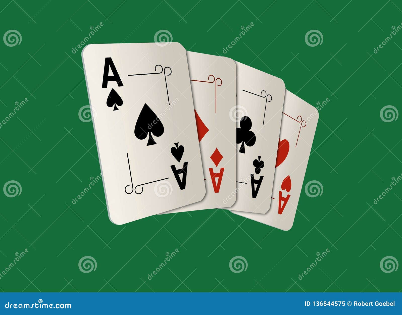 Wallpaper #n2fA7pIBSpphPi3-gV49290 Here Are Four Ace Playing Cards a Winning Poker Hand Stock