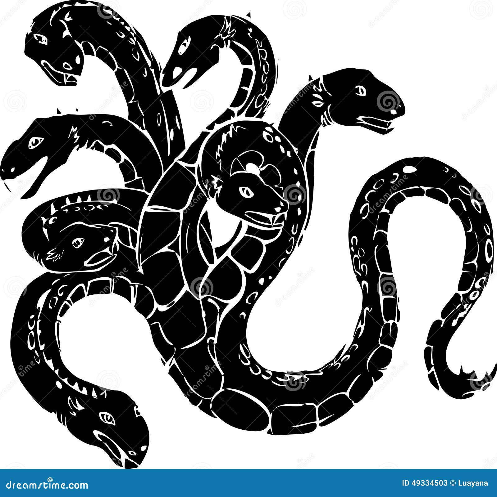 Wallpaper #e2cOBpMBSpphPi3-b78W306 Hydra Stock Vector Illustration of Creature Mythology 49334503