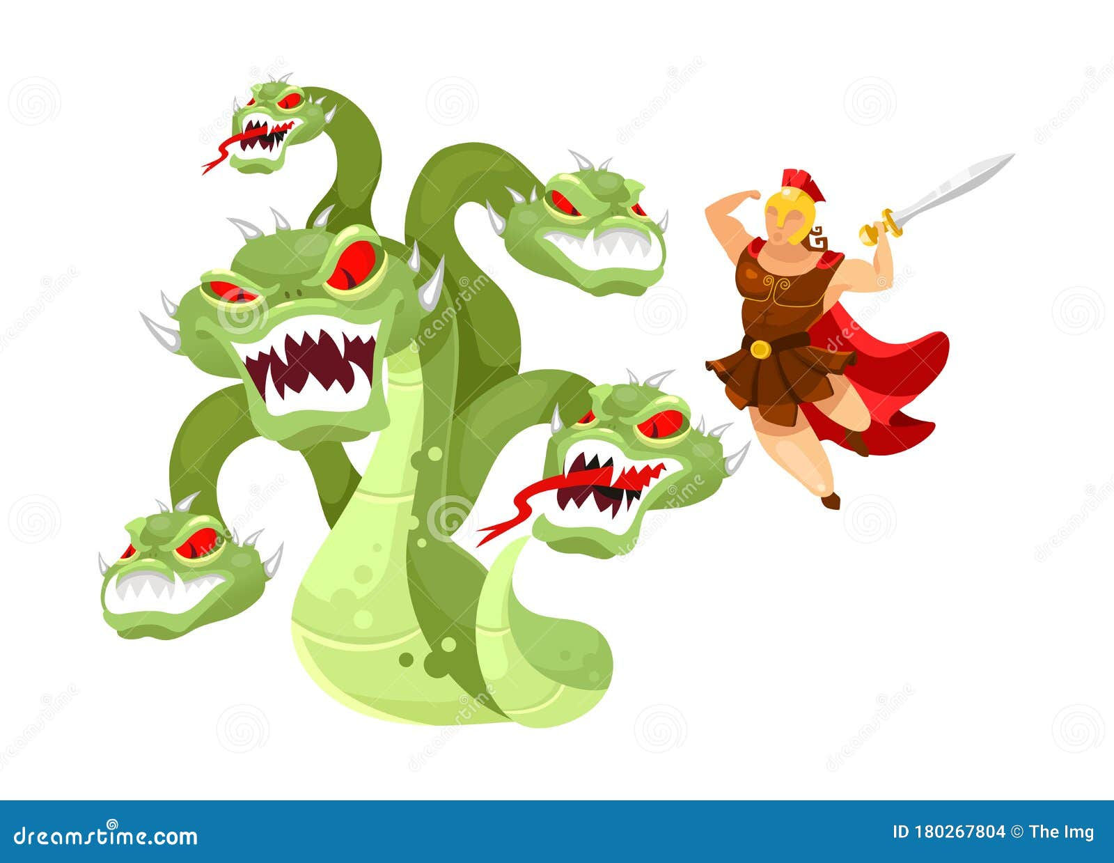 Wallpaper #e2cOBpMBSpphPi3-b78W190 Hydra Cartoon Illustration Color Stock Photo Cartoondealercom 261794034