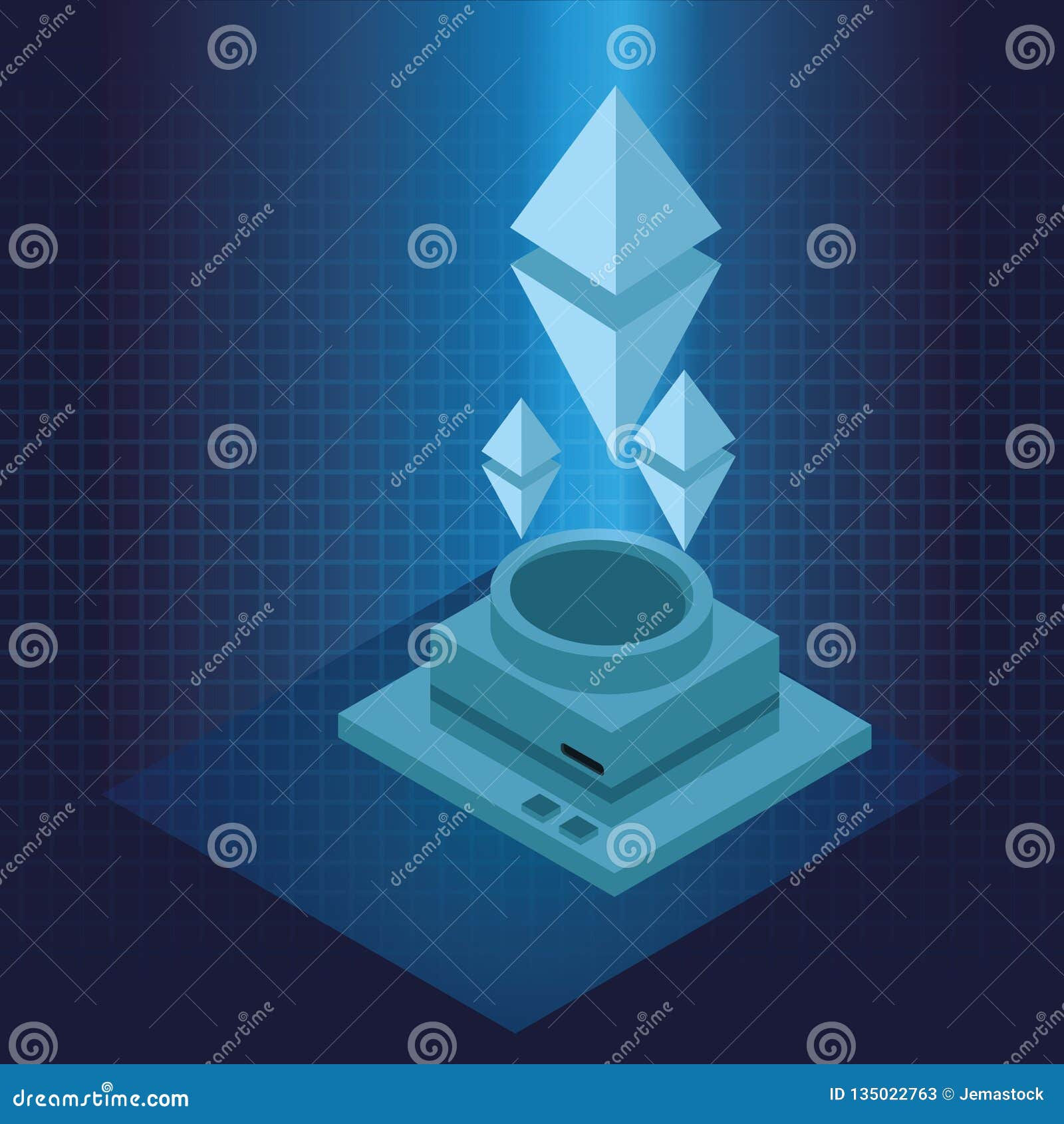 Wallpaper #e9tnMpMB3oUMxGFSkT0z175 Hologram with 3D Geometric Symbols Stock Vector Illustration of