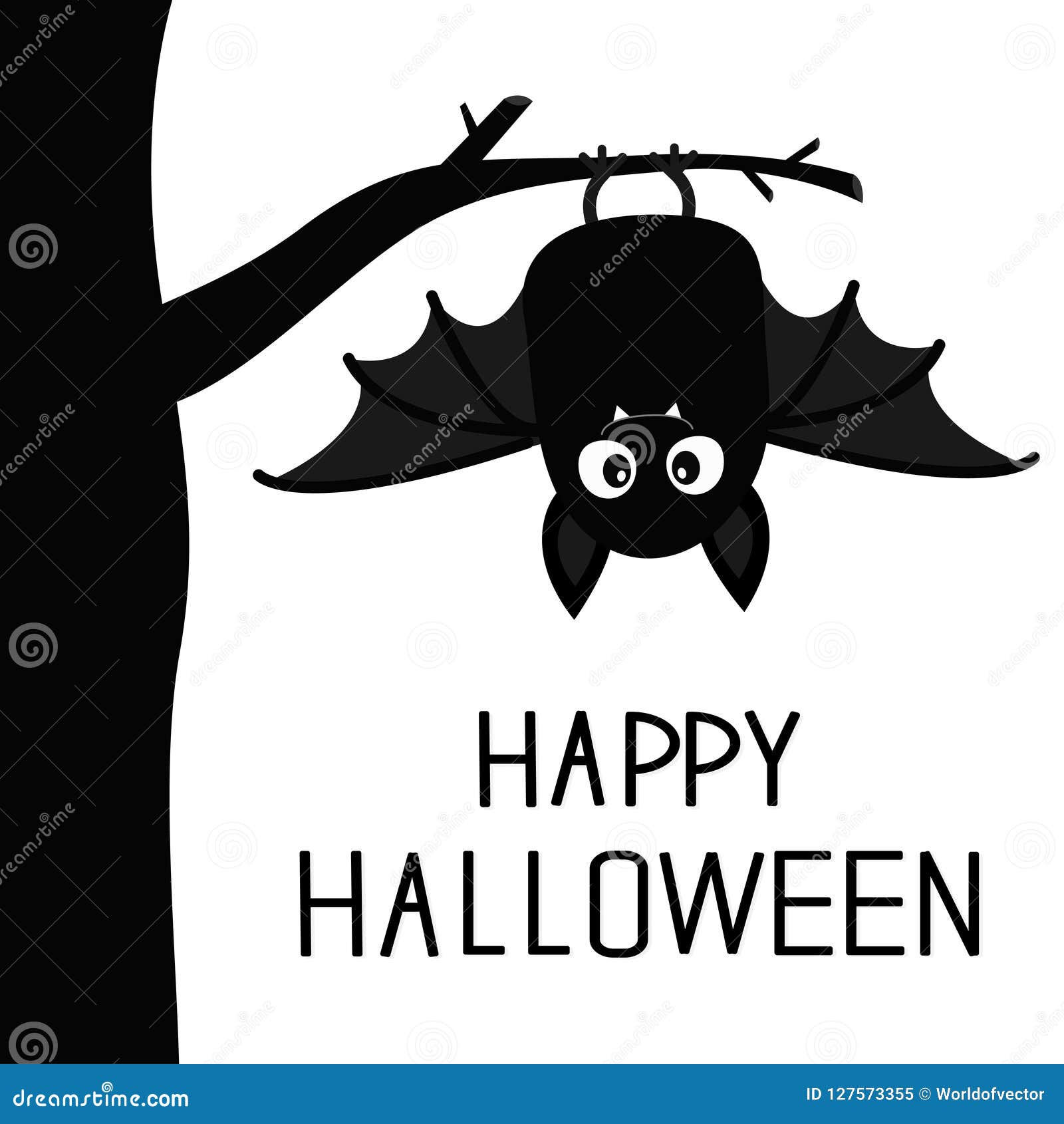 Wallpaper #2mdTDJMBSpphPi3-nt1P257 Happy Halloween Bat Hanging on Tree Cute Cartoon Baby Character with