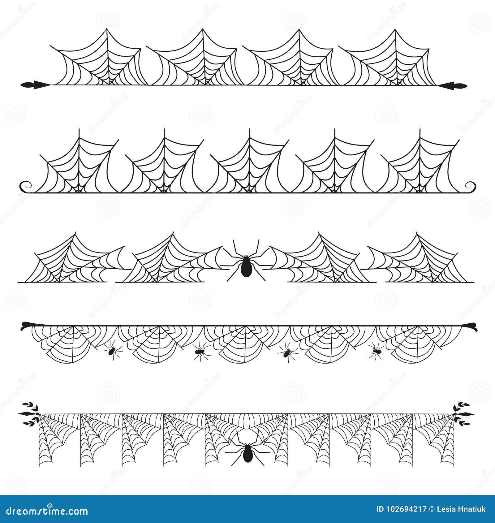 Wallpaper #V4v_dpcBcm9NJah-YnkY158 Halloween Cobweb Vector Frame Border Separator and Dividers Line