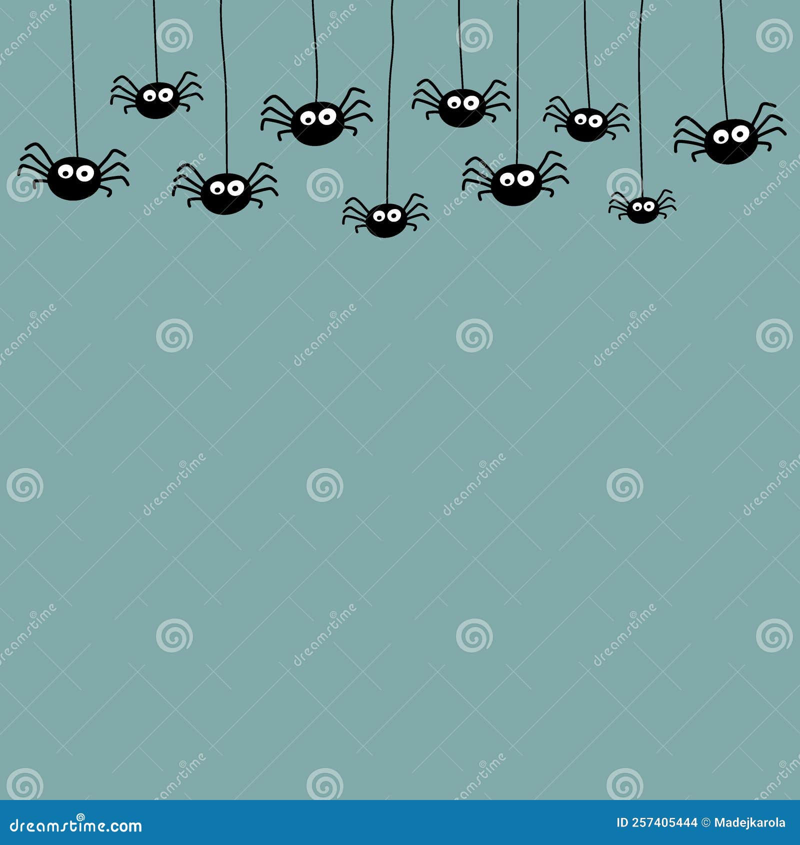 Wallpaper #aRnOEo8BtGB6xQ786WQF23 Halloween Background with Funny Hanging Spiders Vector Stock Vector