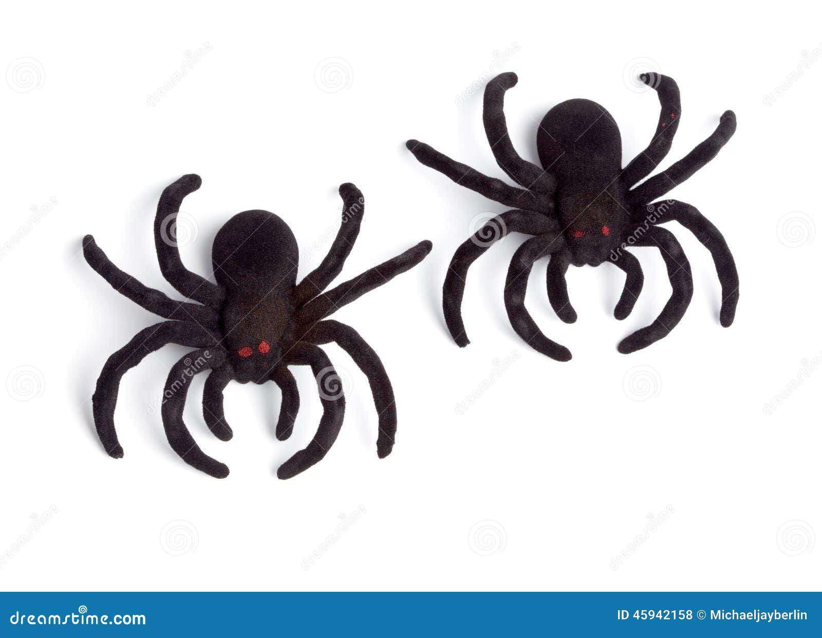 Wallpaper #1fQOOpMBKFX8bn3r-3cr370 Halloween Toy Spiders Top View Isolated on White Background Stock