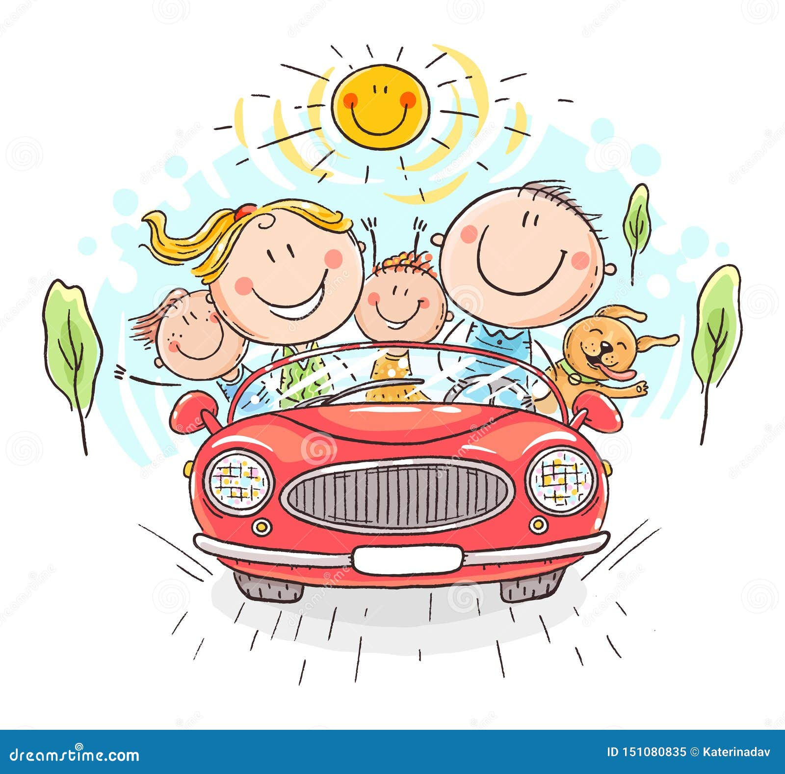 Wallpaper #5_8FapMB3lSXT3zUC-WN23 Happy Family Travelling by Car Vacation Trip Stock Vector