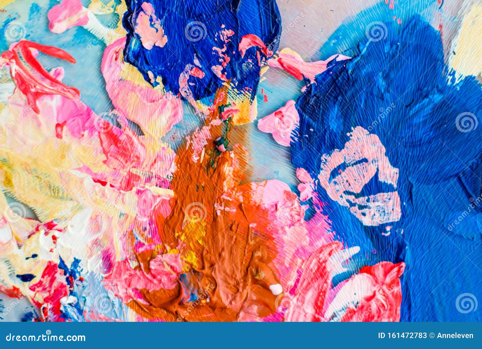 Wallpaper #CR32LJMBlOZrFDOkBM1J185 Abstract Acrylic Paint Strokes Art Brush Flatlay Background Stock