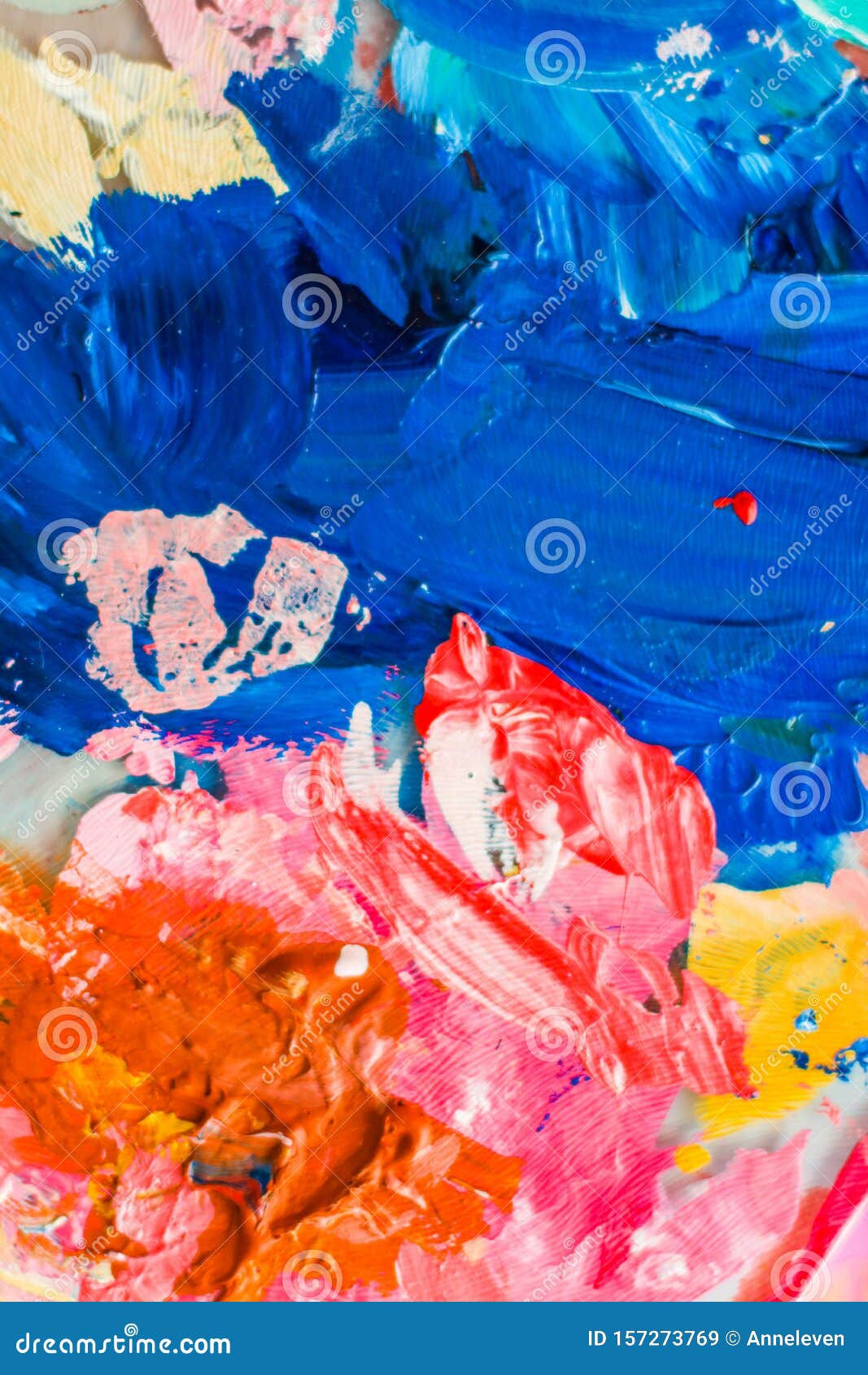 Wallpaper #CR32LJMBlOZrFDOkBM1J229 Abstract Acrylic Paint Strokes Art Brush Flatlay Background Stock