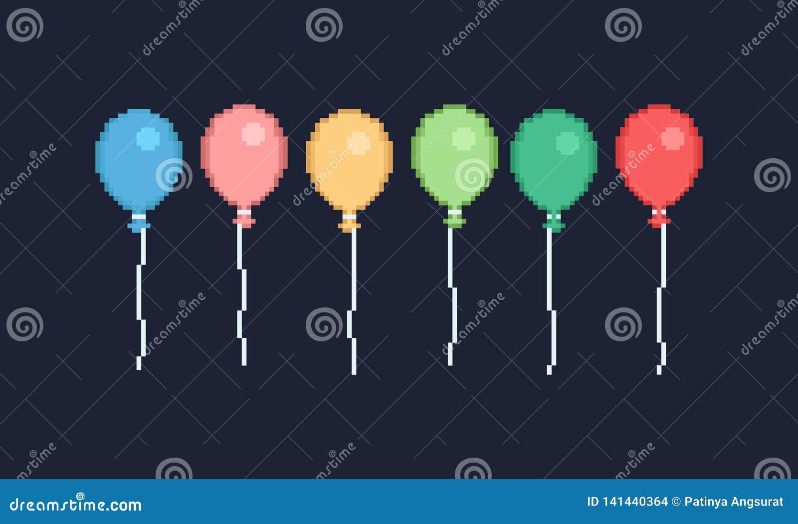 Wallpaper #a0D6MJMBJhL2WPbaiMSr33 Pixel Art Balloon 8 Bit Arcade Video Game Icon Cartoon Vector