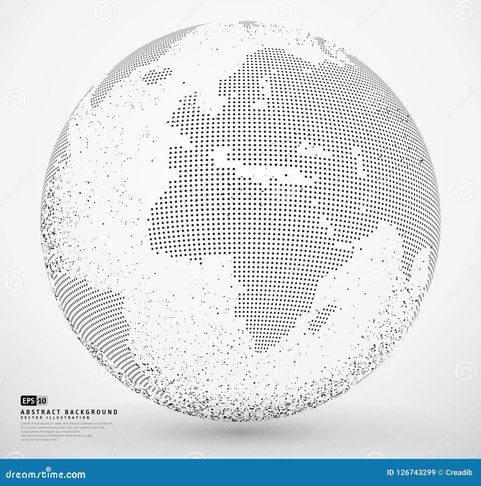 Wallpaper #BGcT6pIBSpphPi3-TUVE44 Abstract Dotted Globe Earth Vector Stock Vector Illustration of World
