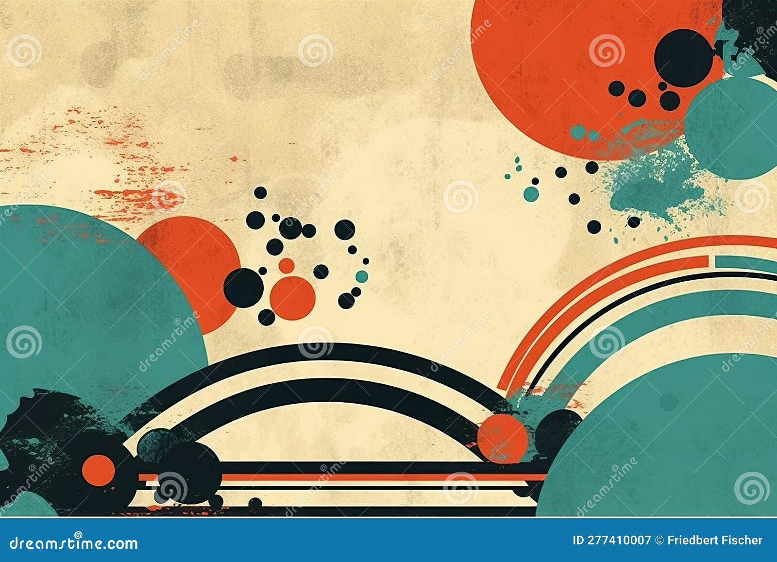 Wallpaper #52dQ-5IBSpphPi3-YpO8310 A Picture of an Abstract Painting with Circles Generative AI Image