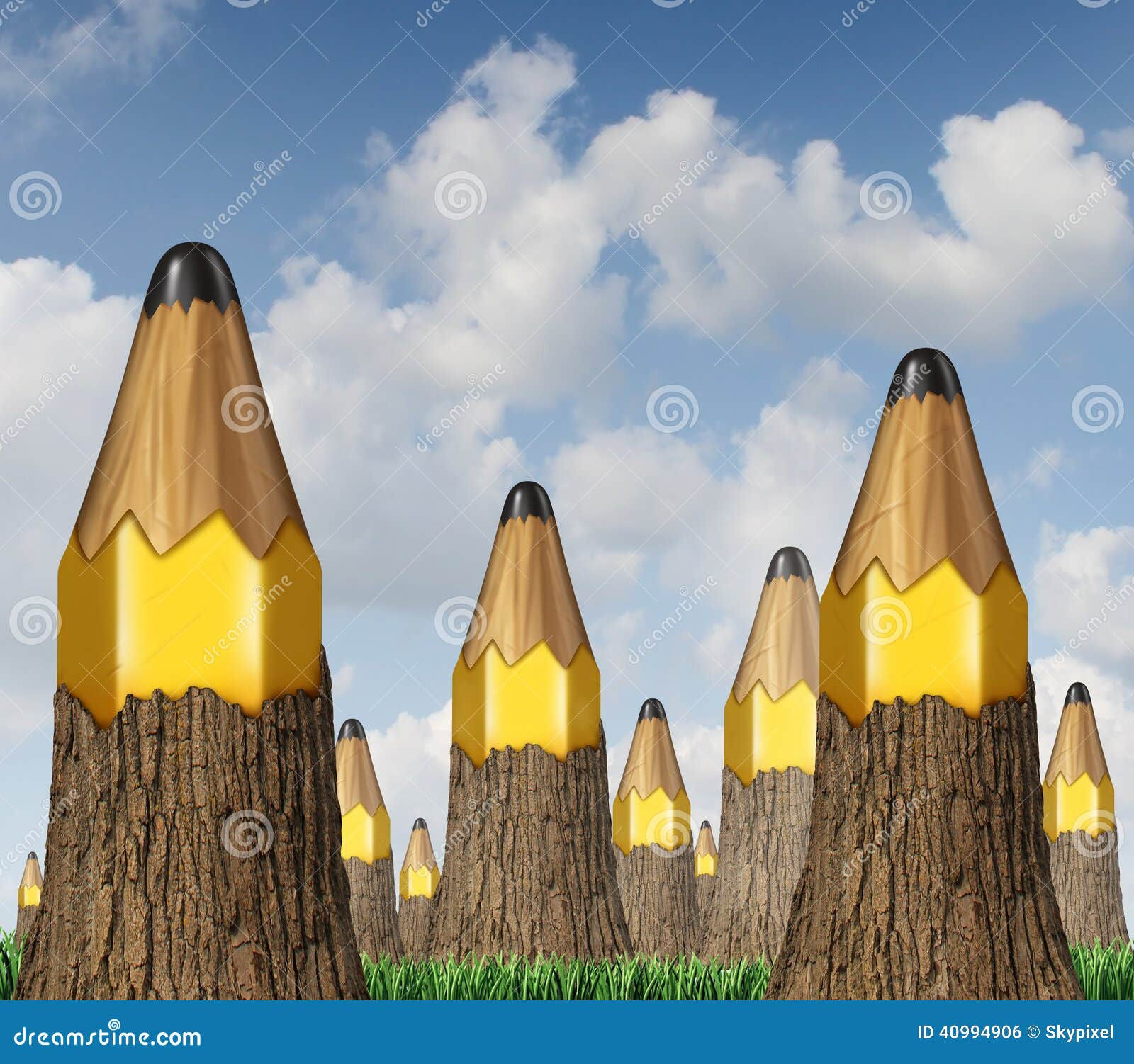 Wallpaper #BWgvFZMBSpphPi3-Zwec186 Pencil Tree Concept Stock Illustration Illustration of Grow 40994906