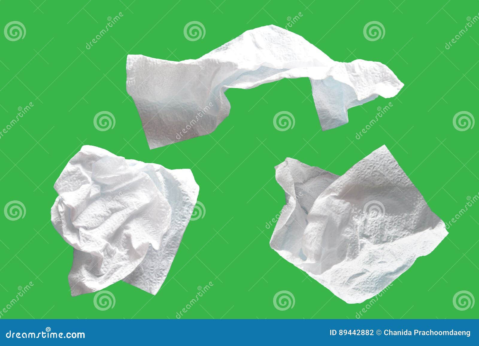 Wallpaper #i2cO9ZIBSpphPi3-vn0v138 Piece Paper Tissue White Isolated on Green Background with Clipping
