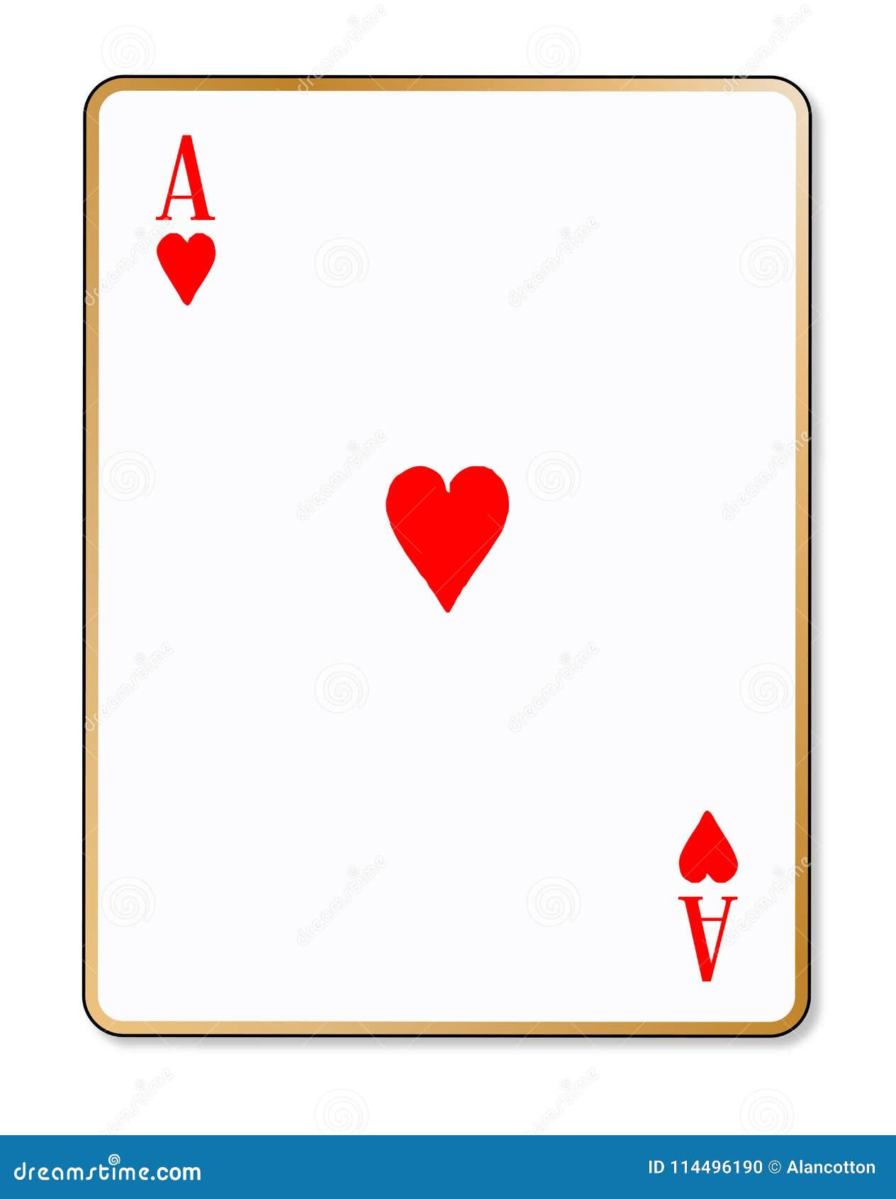 Wallpaper #n2fA7pIBSpphPi3-gV49294 Ace Hearts Isolated Playing Card Stock Vector Illustration of Lucky