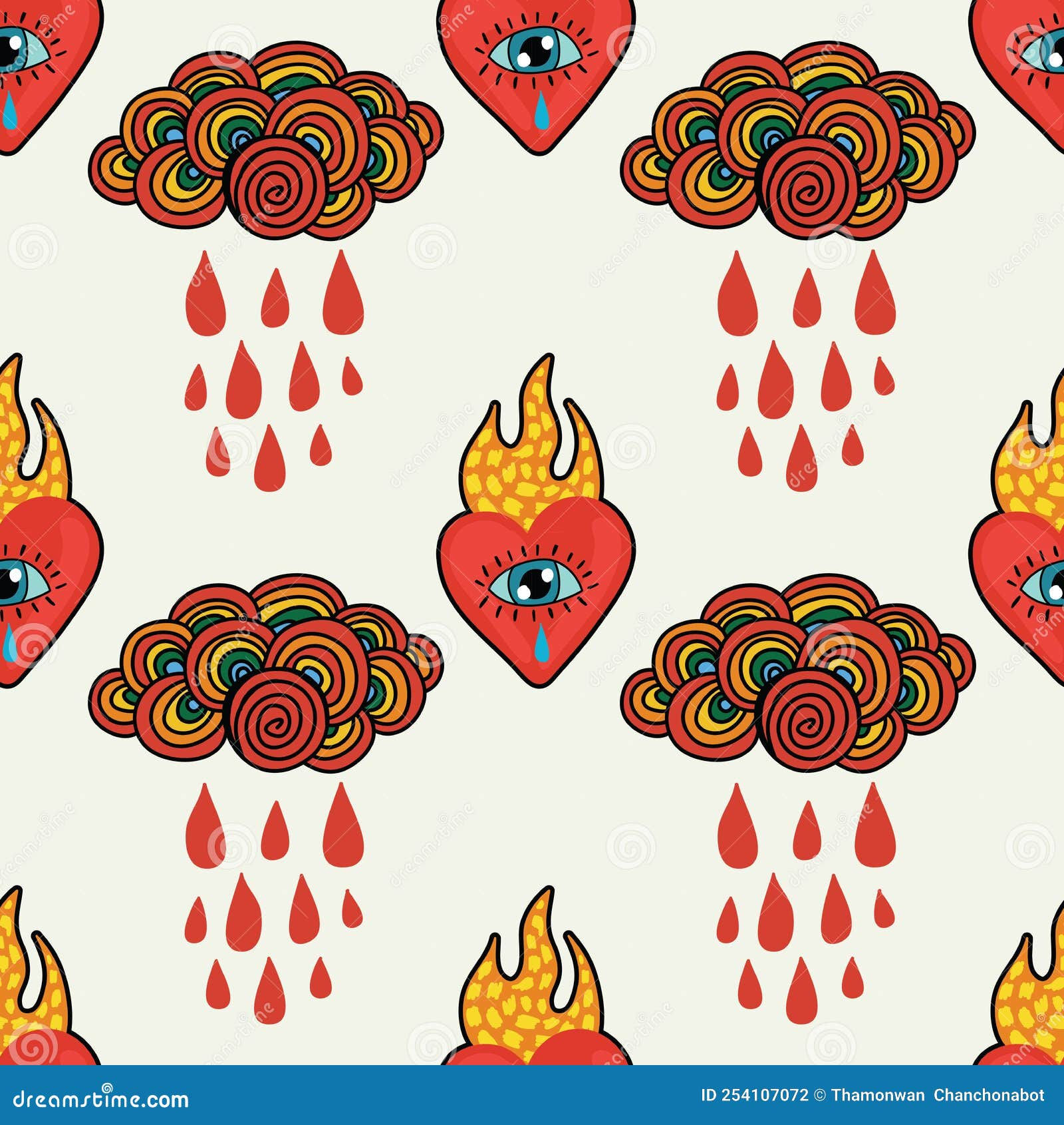 Wallpaper #12eRAJMBSpphPi3-GKYv292 Sacred Heart Seamless Pattern Design Stock Vector Illustration of