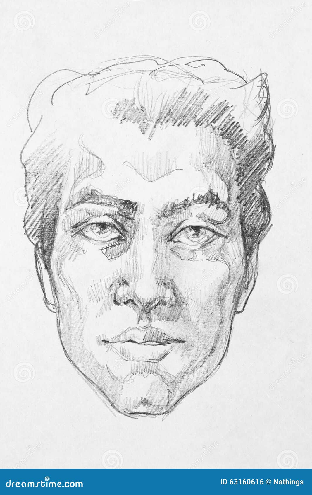 Wallpaper #aWdbBJMBSpphPi3--bfl181 Pencil Drawing Abstract Man Portrait Stock Illustration Illustration