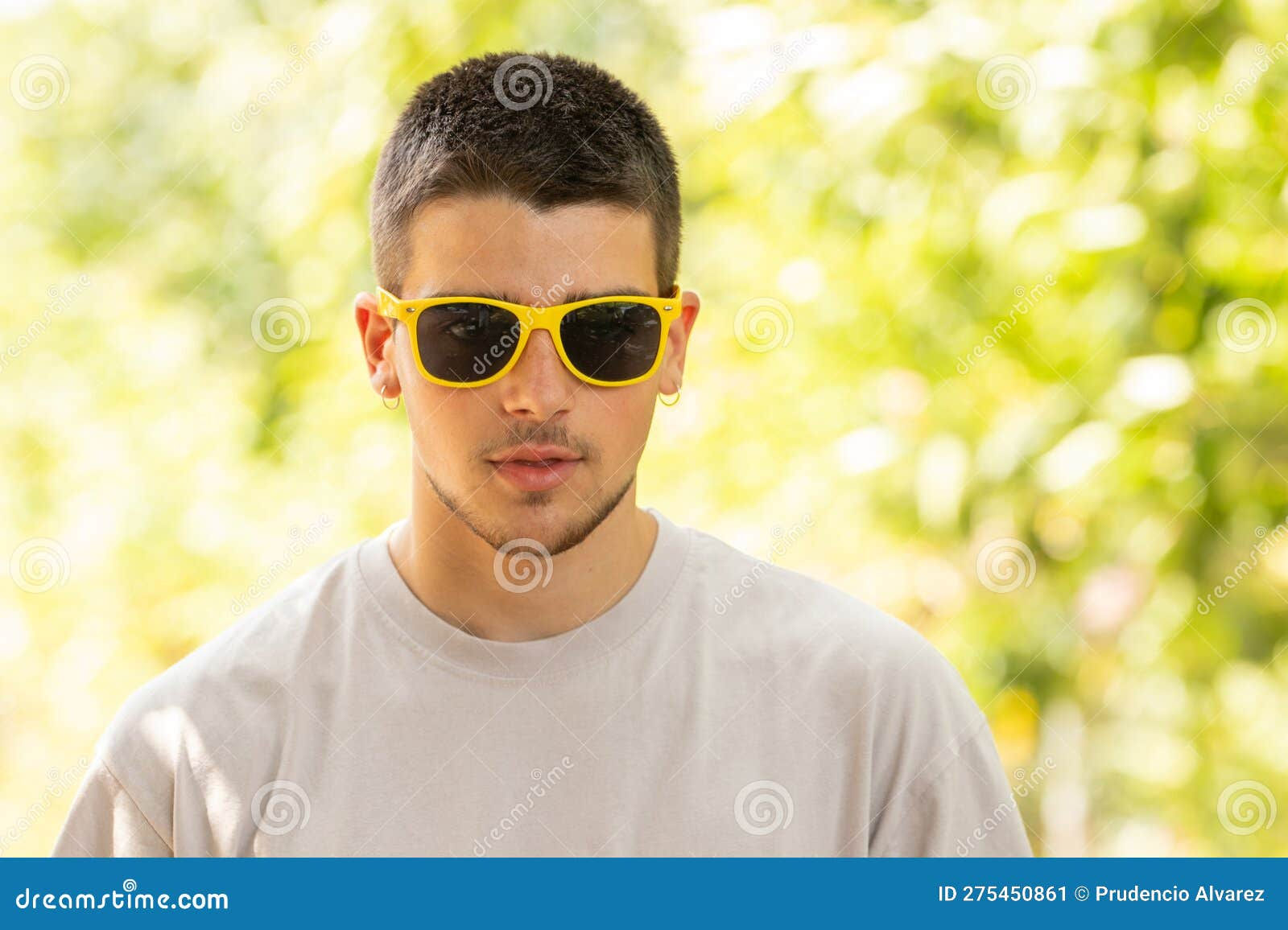 Wallpaper #C2gsJJMBSpphPi3-UzjF238 Young Man with Sunglasses Outdoors Stock Image Image of American