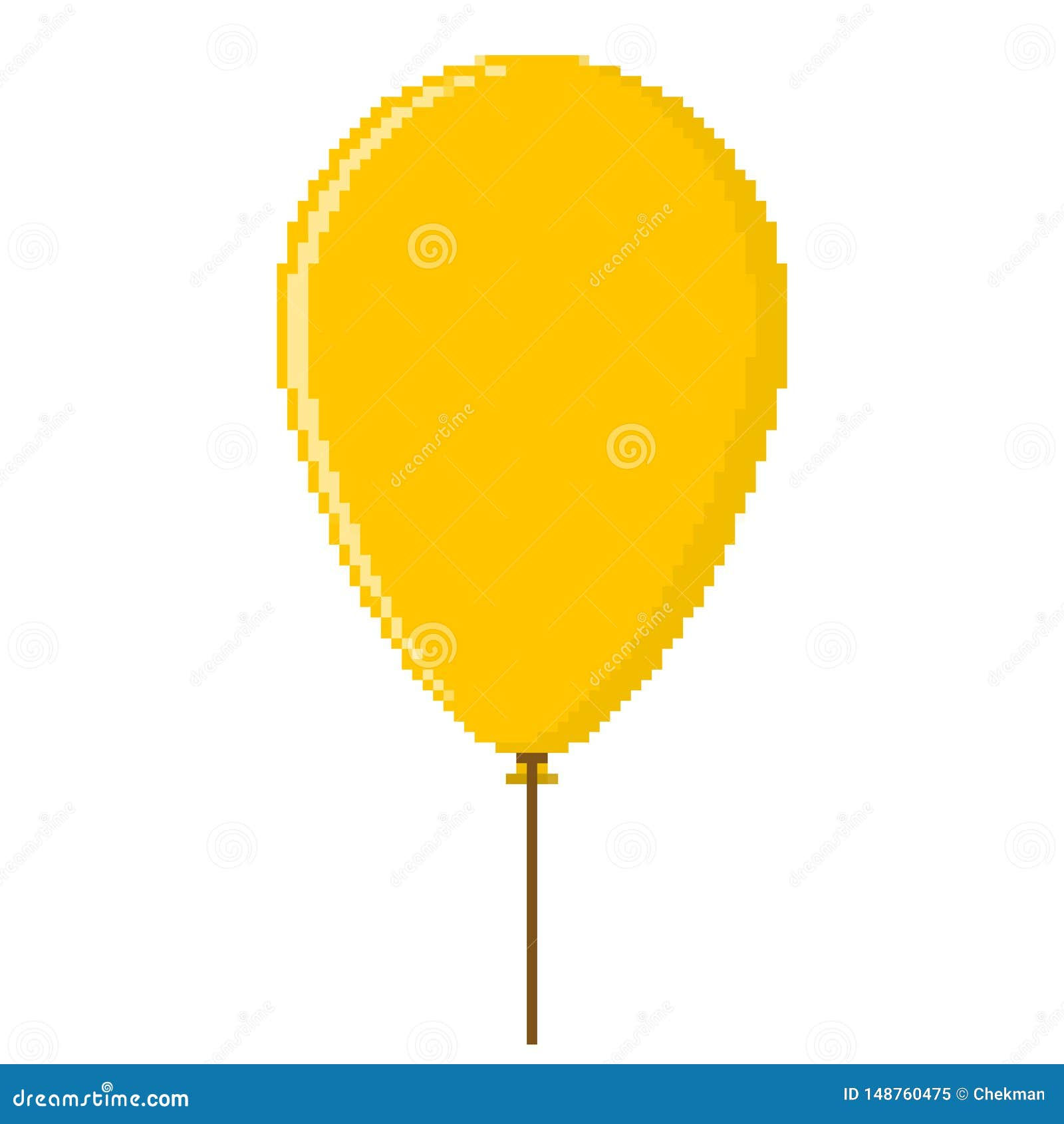 Wallpaper #a0D6MJMBJhL2WPbaiMSr59 Pixel Art Design of the Balloon Vector Illustration Stock Illustration