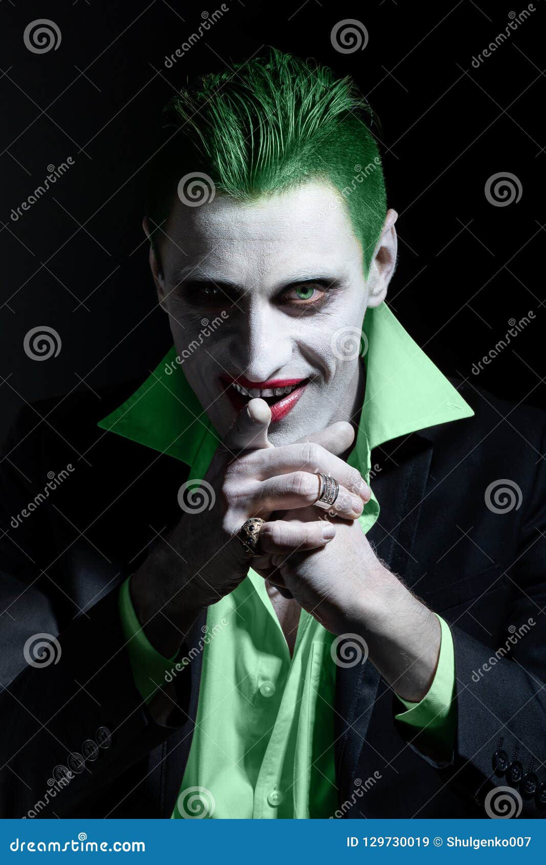 Wallpaper #YgMDY5MBpyOg8YnEXdRi71 Portrait of a Joker Makeup for Halloween Stock Image Image of