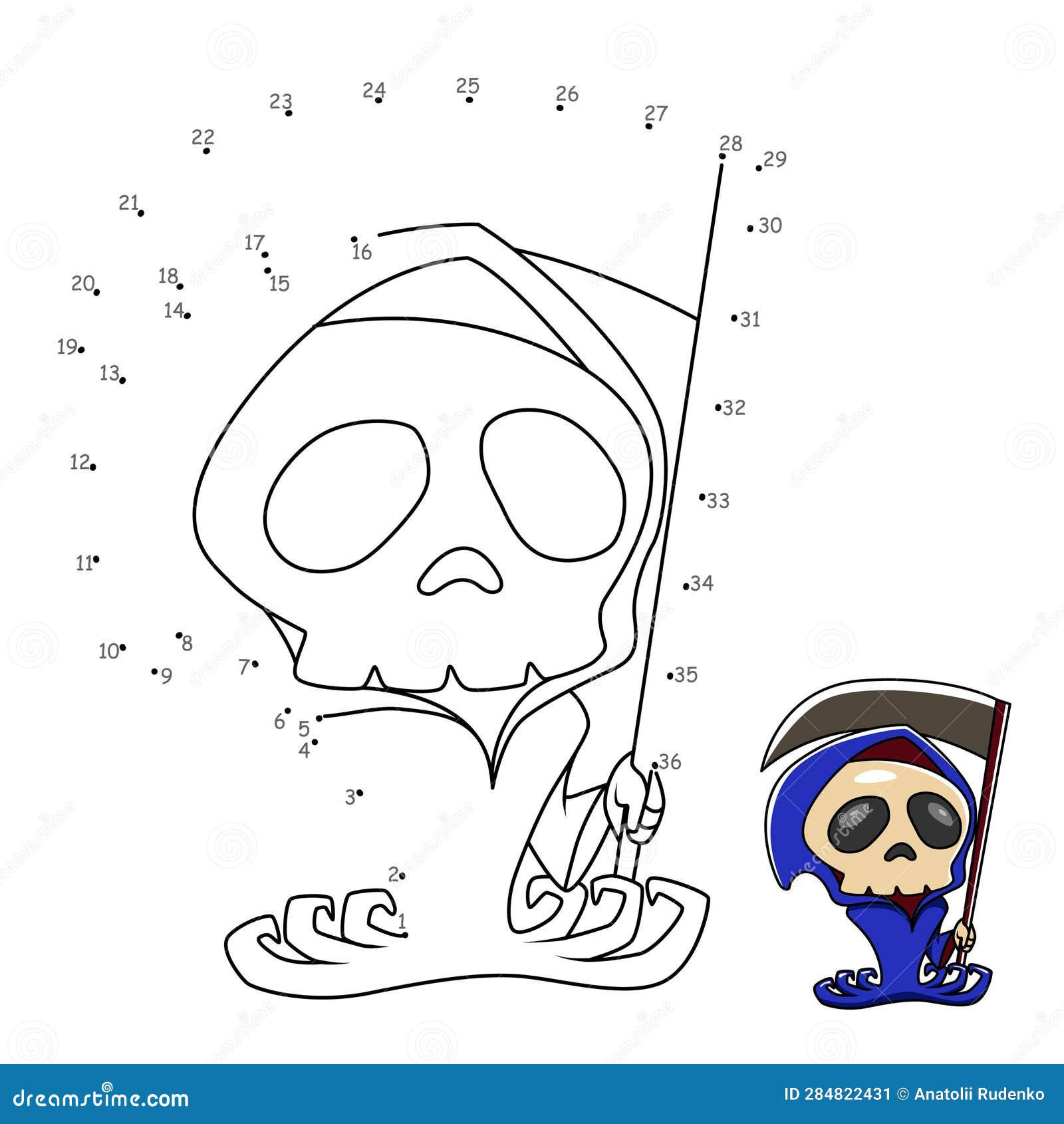Wallpaper #12df7JIBSpphPi3-dlJx357 Point to Point Game Draw a Line Grim Reaper Stock Vector