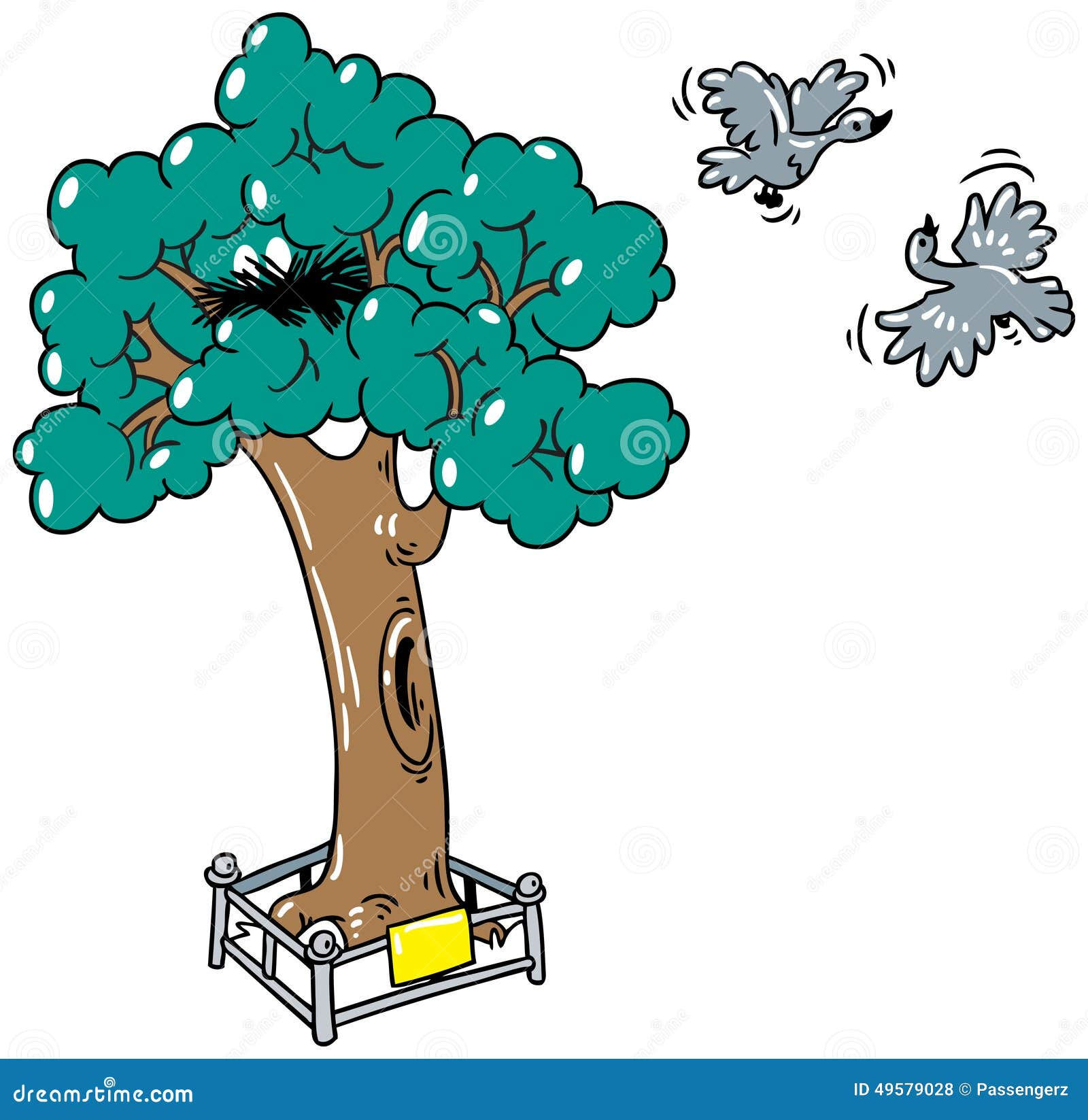 Wallpaper #9mdFCpMBSpphPi3-NNO029 Pajaros De Vuelo Cerca De Un Arbol Stock De Ilustracion Ilustracion