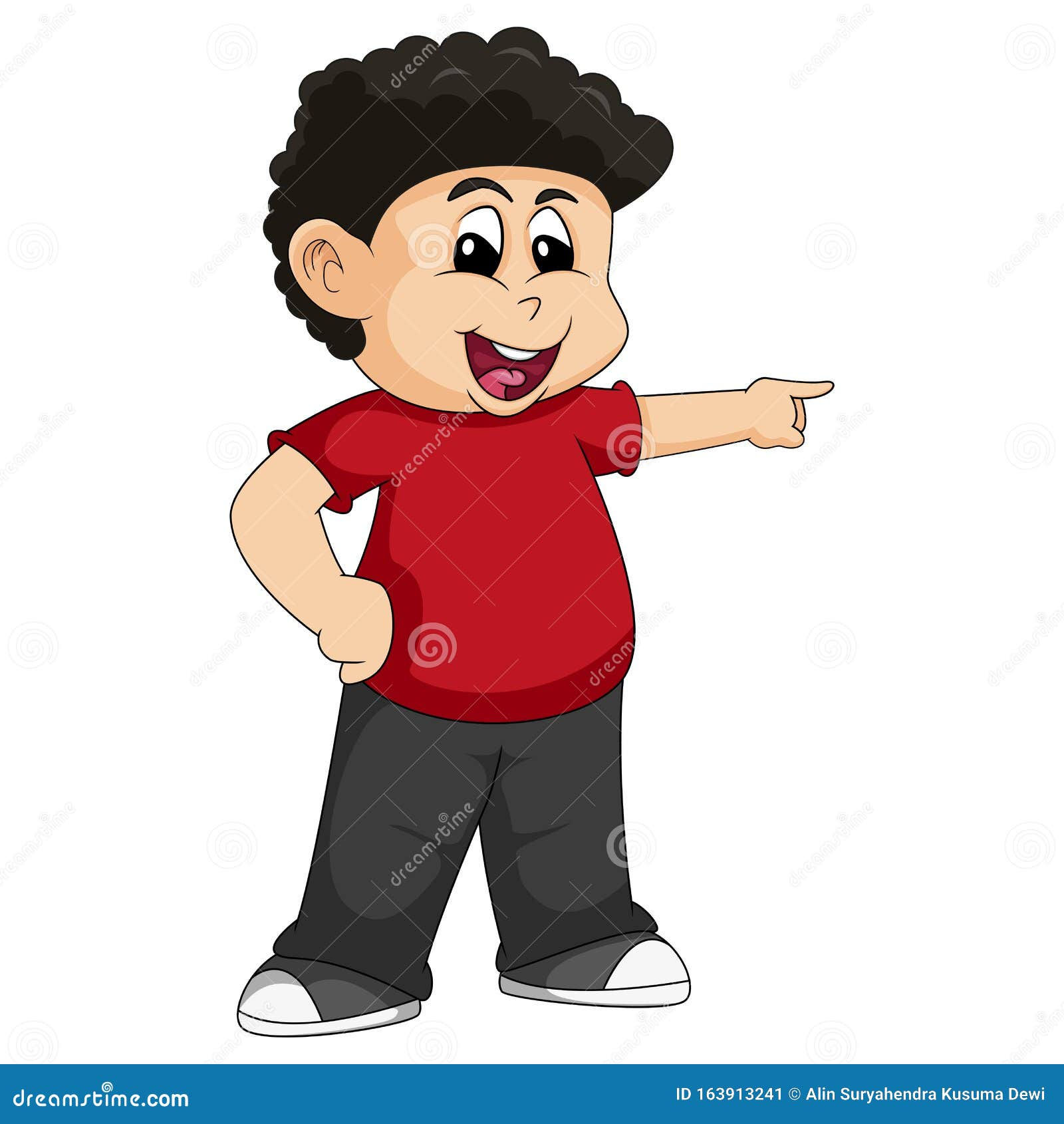 Wallpaper #k2eg8pIBSpphPi3-sXFs244 The Boy is Pointing the Direction with His Finger Cartoon Vector