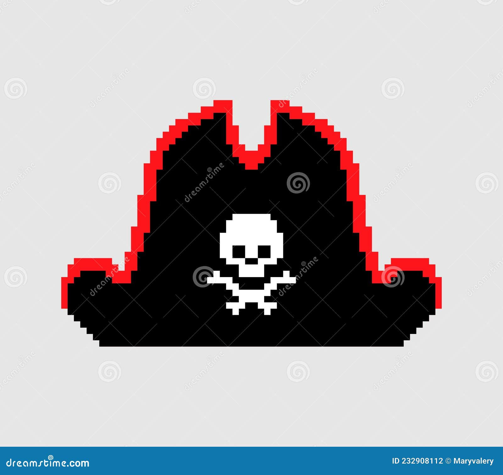 Wallpaper #txdfPpMBPLD5_VEN0t9L218 Pirate Hat Pixel Art Pixelated Filibuster Cap 8 Bit Stock Vector