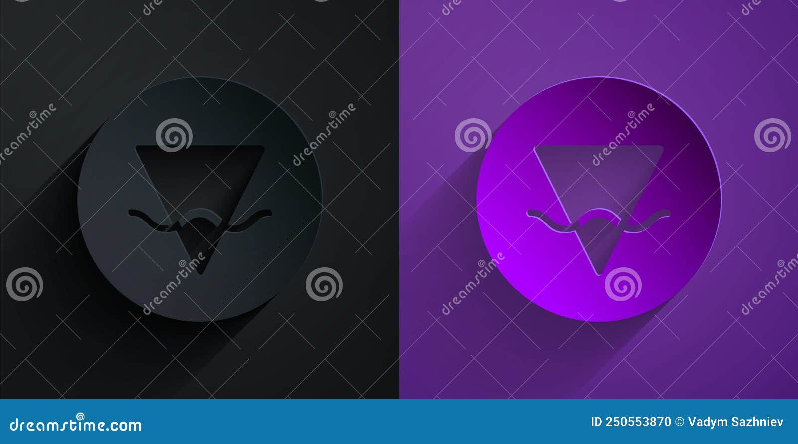 Wallpaper #_Gep6ZIBSpphPi3-WkJU152 Paper Cut Earth Element of the Symbol Alchemy Icon Isolated on Black on